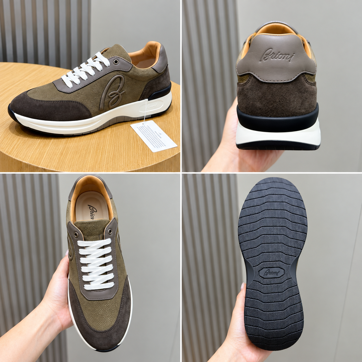 [BRIONI] 브리오니 Crossing 남성 캐주얼 스니커즈