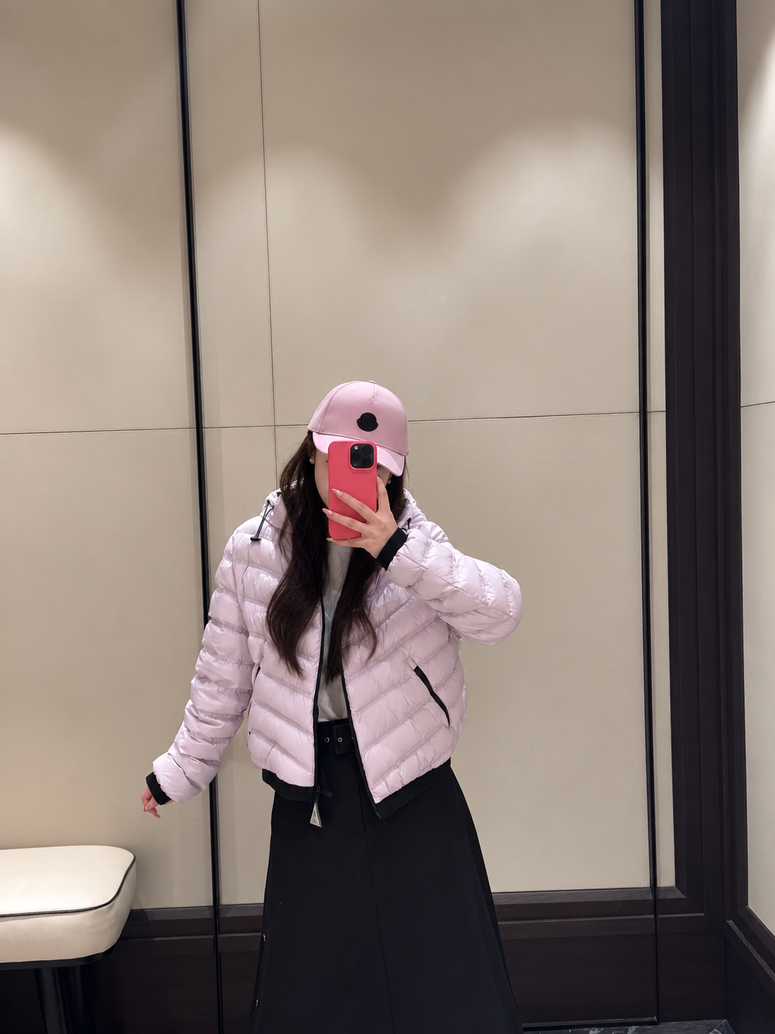 [MONCLER] 몽클레르 여성 쇼트 후드 다운 재킷