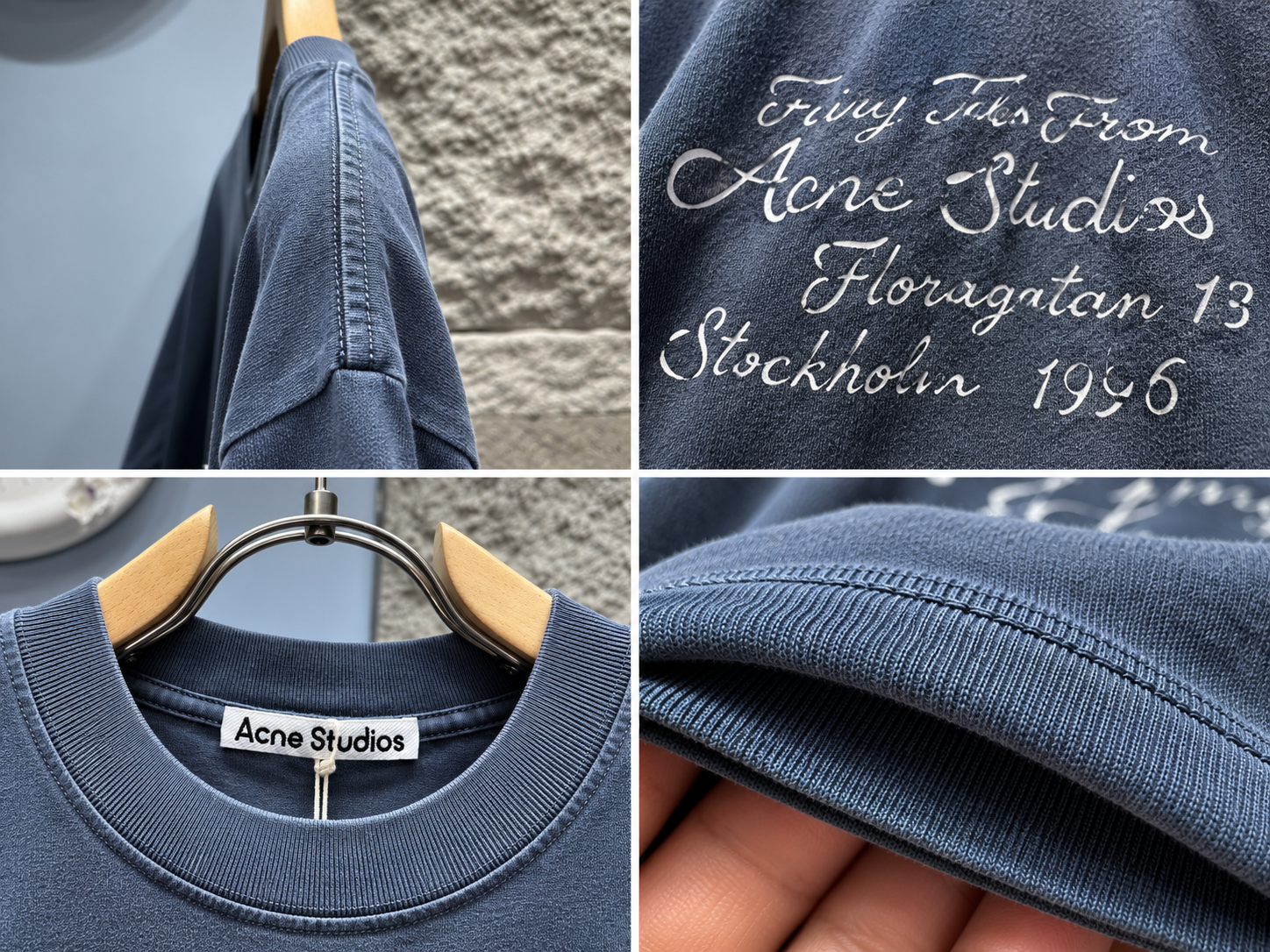 [ACNE STUDIOS] 아크네 스튜디오 스토리 로고 반팔 티셔츠
