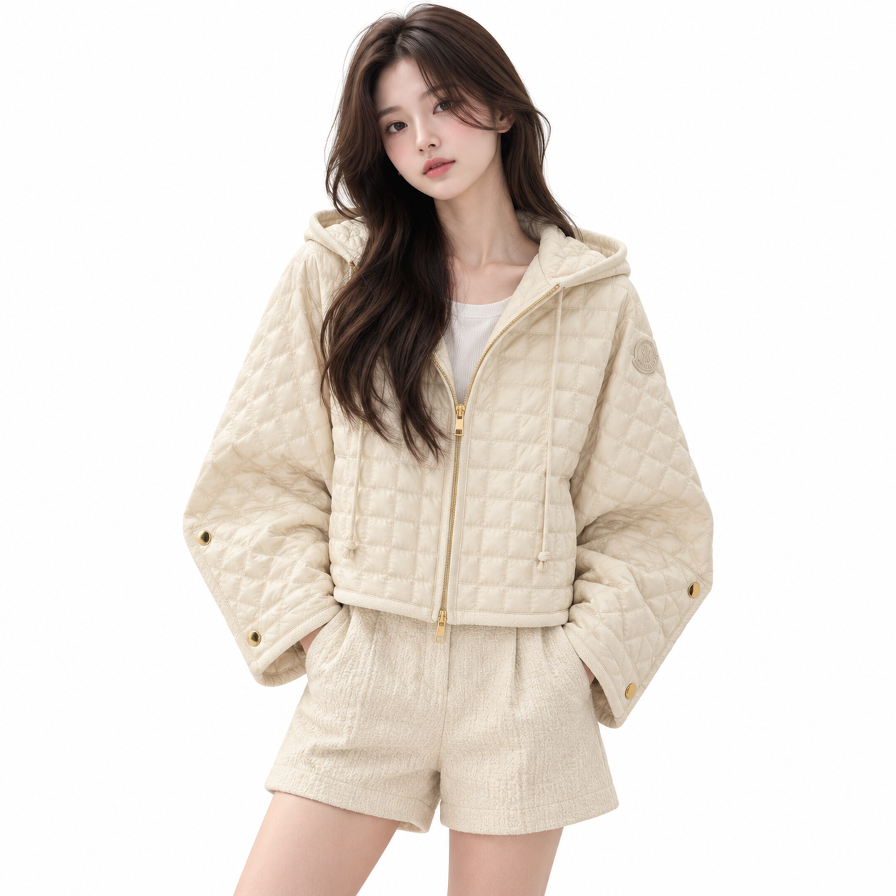 [MONCLER] 몽클레르 경량 퀼팅 후드 재킷