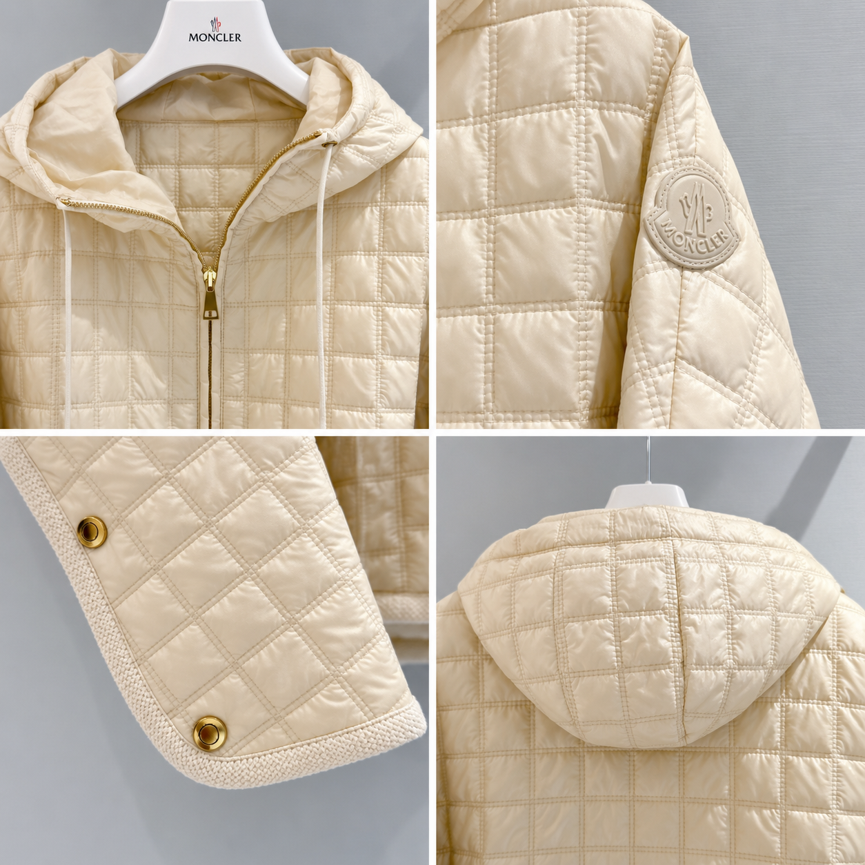 [MONCLER] 몽클레르 경량 퀼팅 후드 재킷