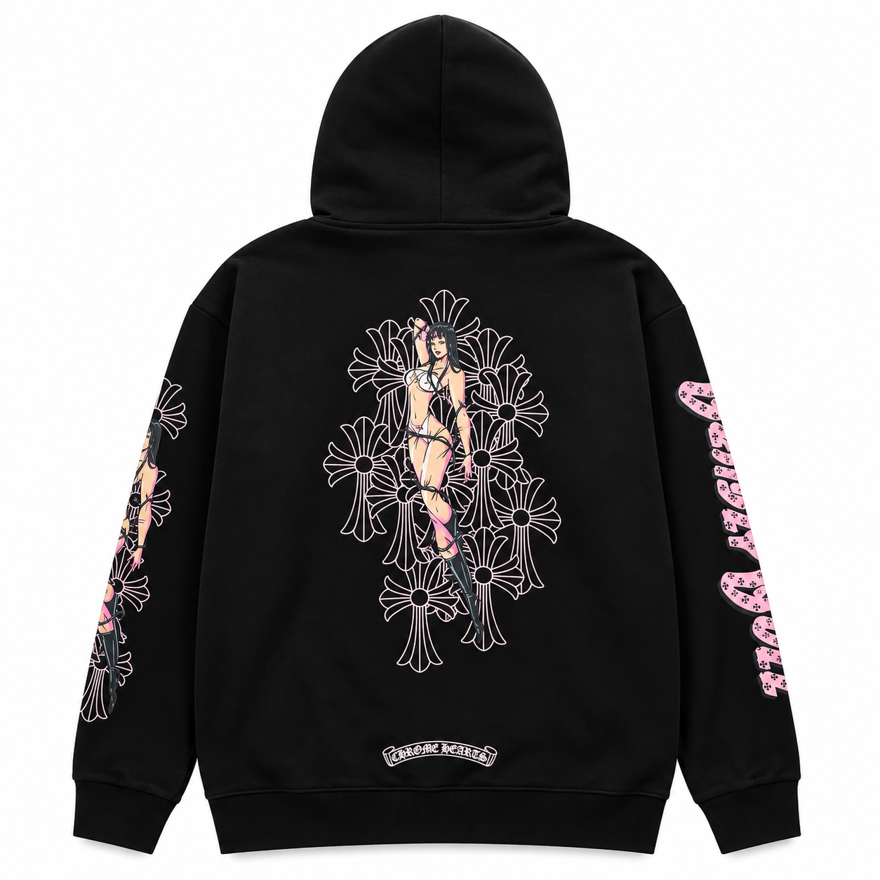 [CHROME HEARTS] 크롬하츠 데들리 돌 그래픽 후드 집업