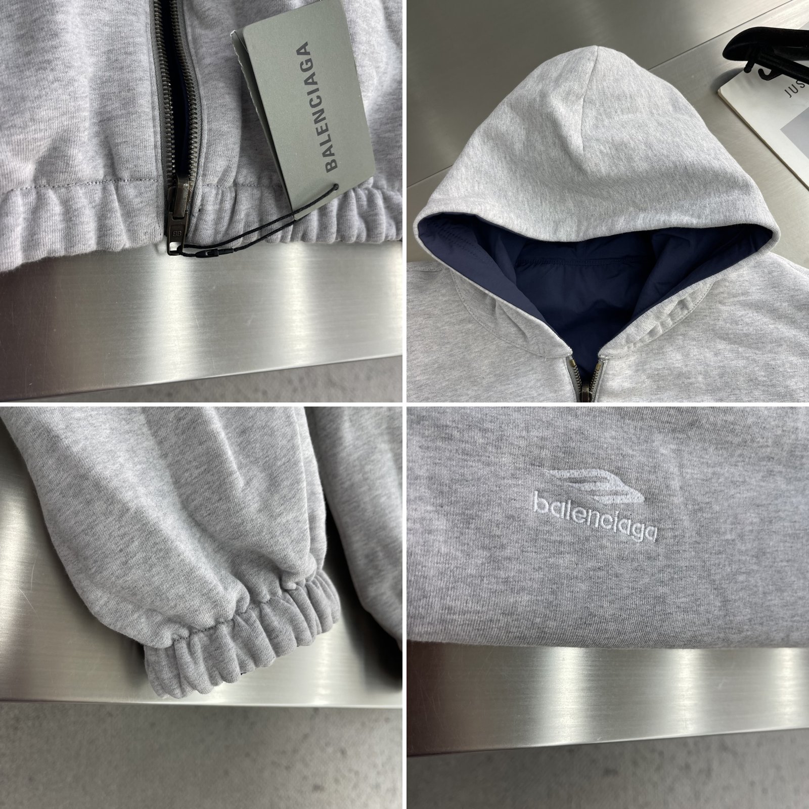 [BALENCIAGA] 발렌시아가 리버서블 후드 집업 재킷