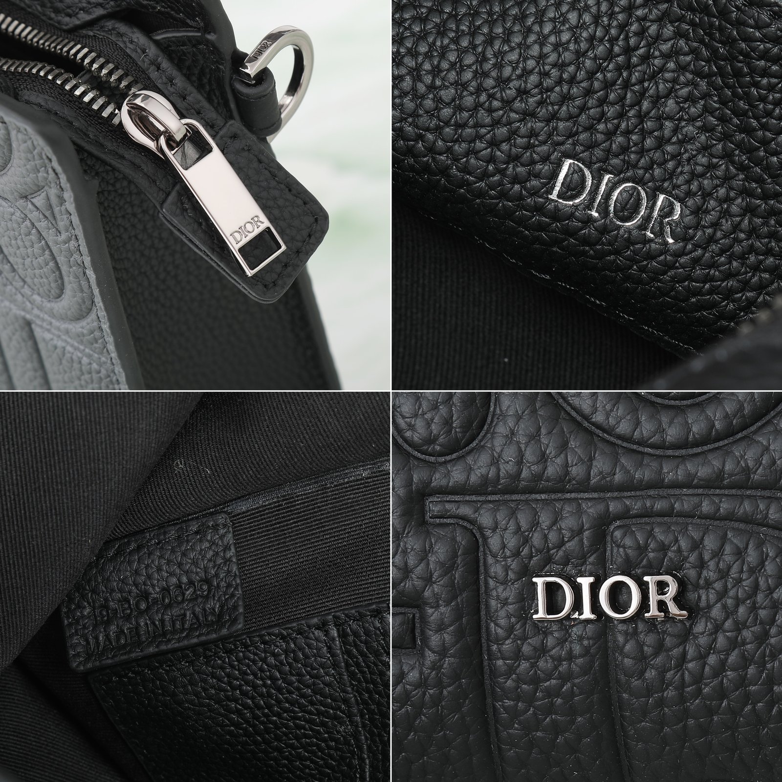 [DIOR] 디올 A5 트라이앵글 그래비티 레더 클러치