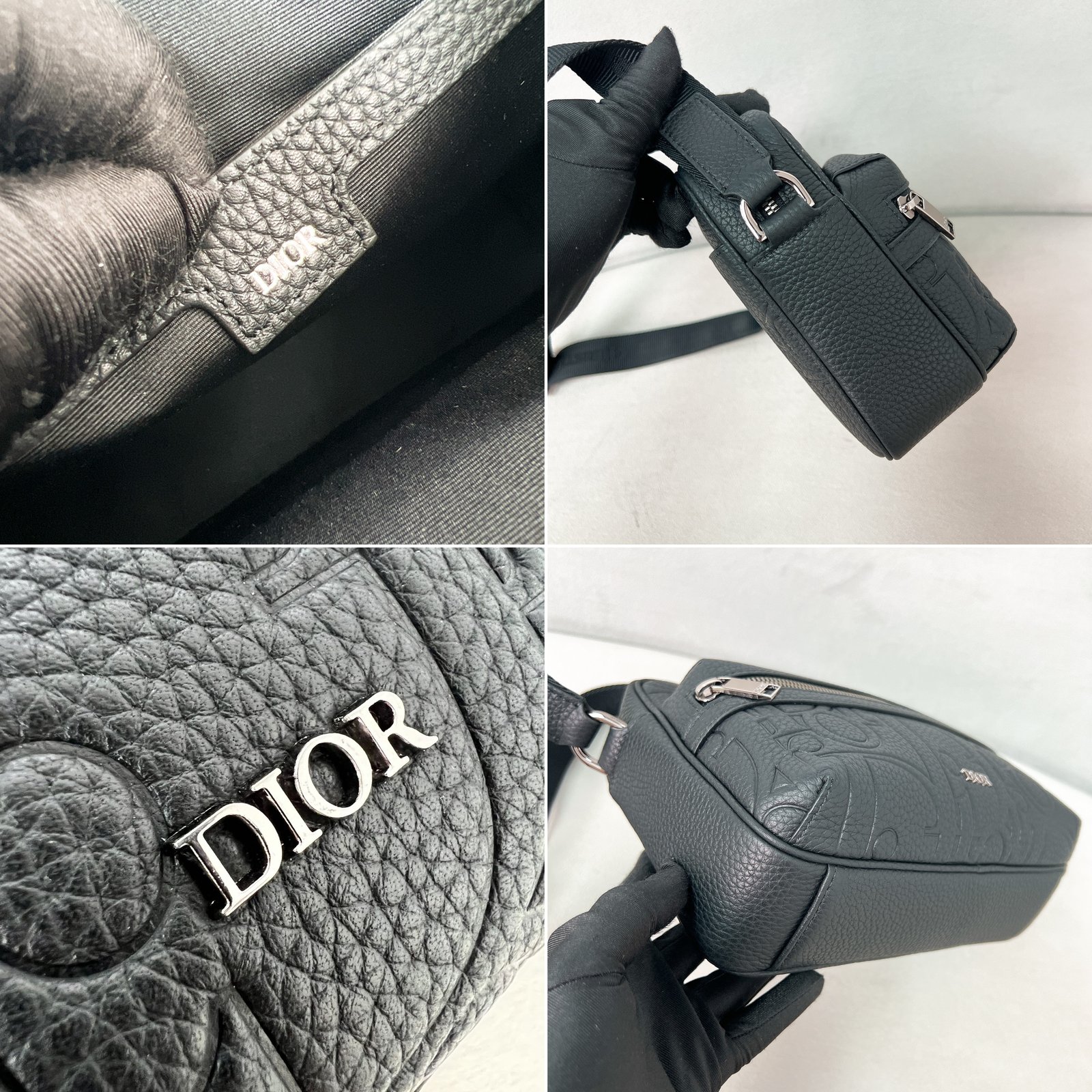 [DIOR] 디올 라이더 2.0 그래비티 레더 메신저백