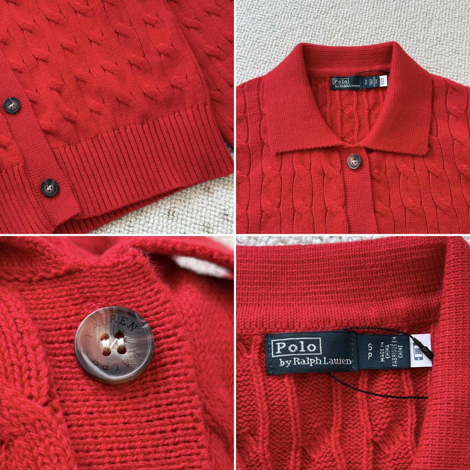 [POLO RALPH LAUREN] 폴로 랄프로렌 케이블 니트 코튼 가디건