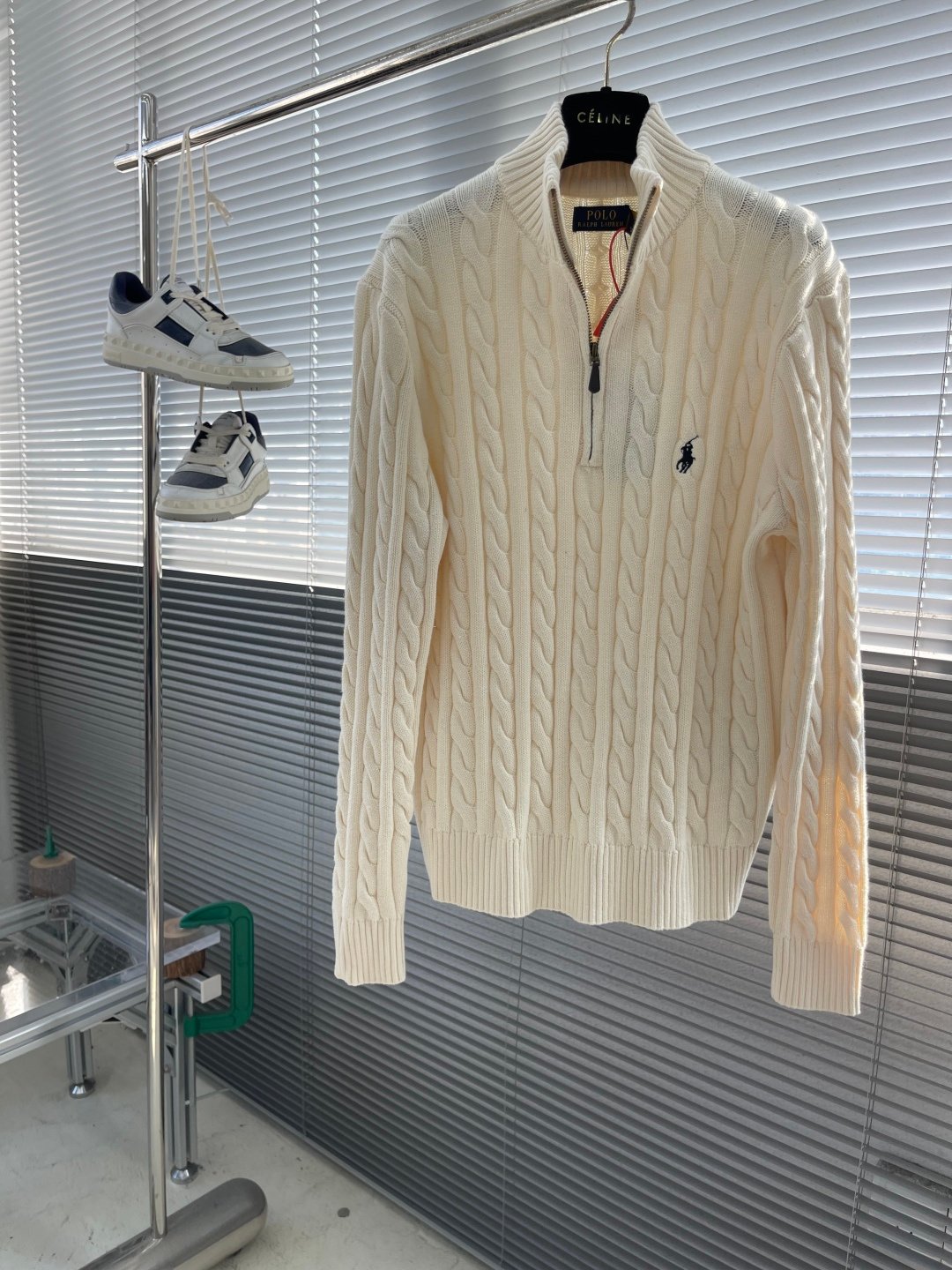 [POLO RALPH LAUREN] 폴로 랄프 로렌 케이블 니트 하프집업 스웨터