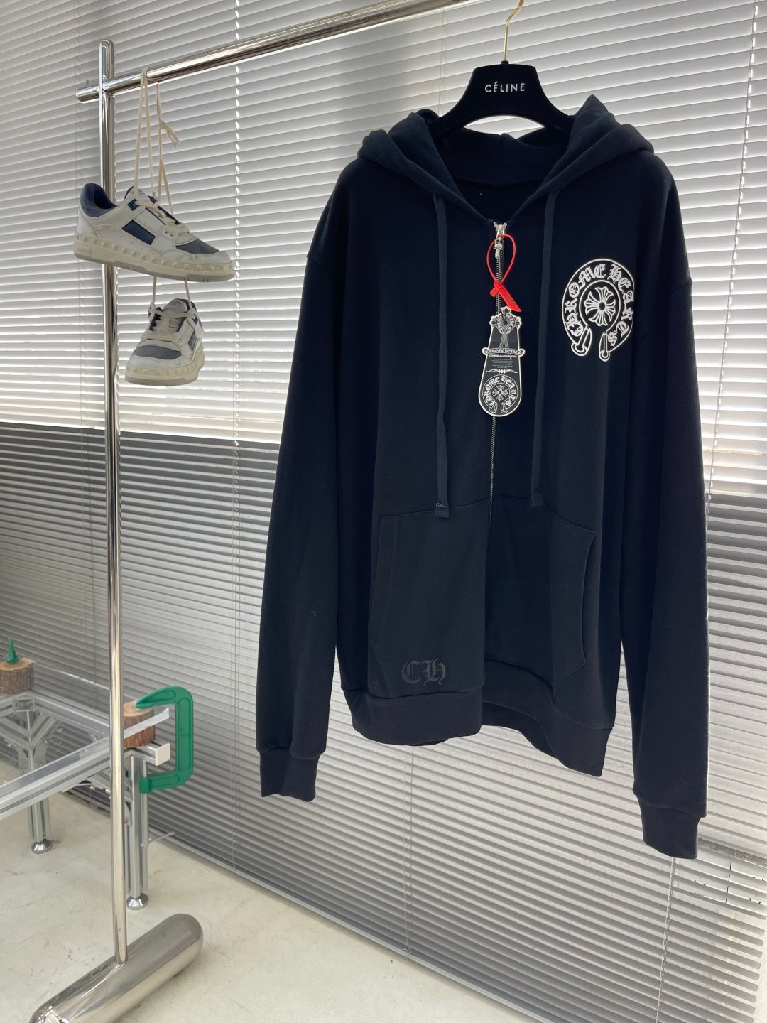 [CHROME HEARTS] 크롬하츠 레터링 프린트 후드 집업