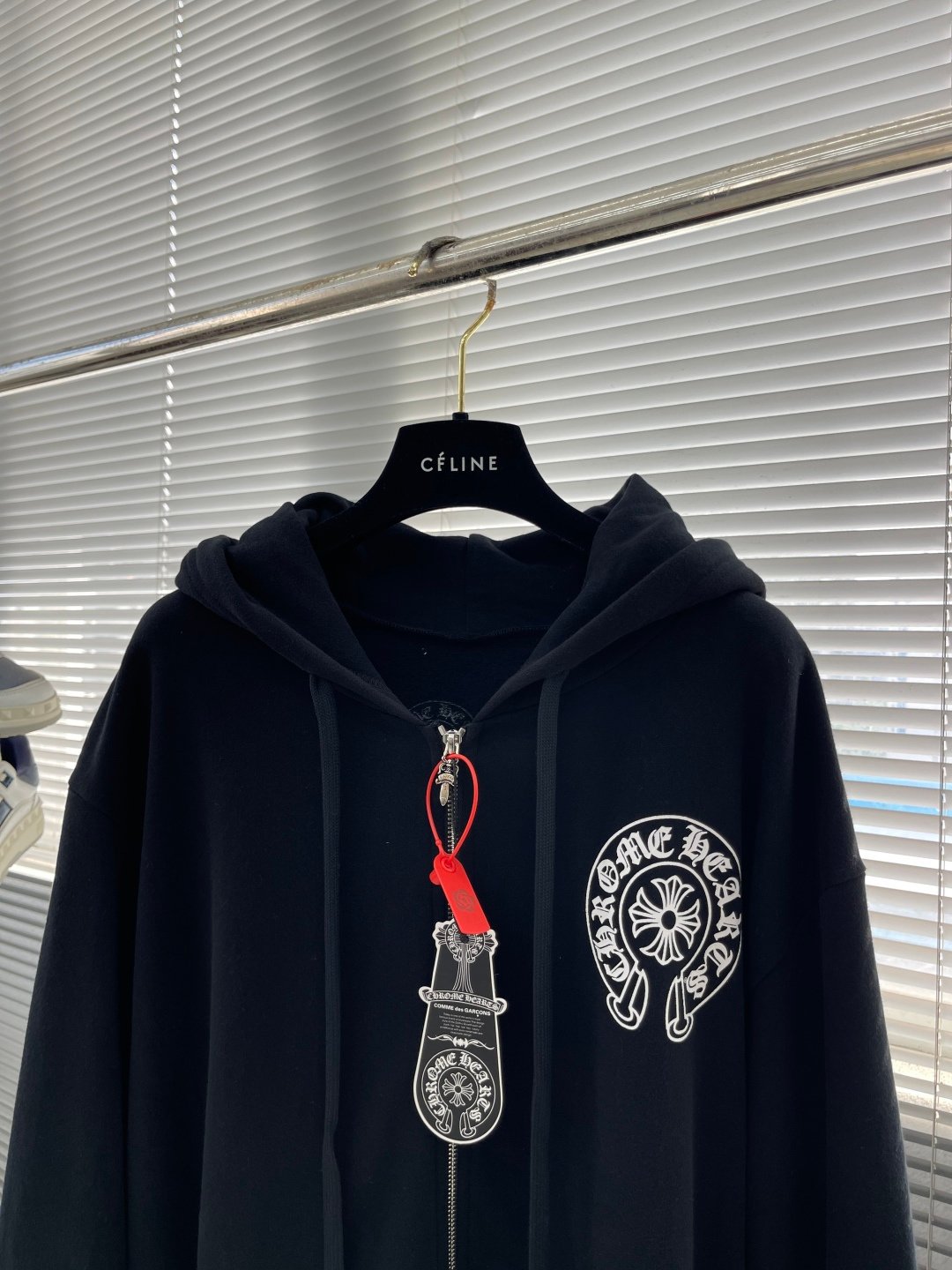 [CHROME HEARTS] 크롬하츠 레터링 프린트 후드 집업