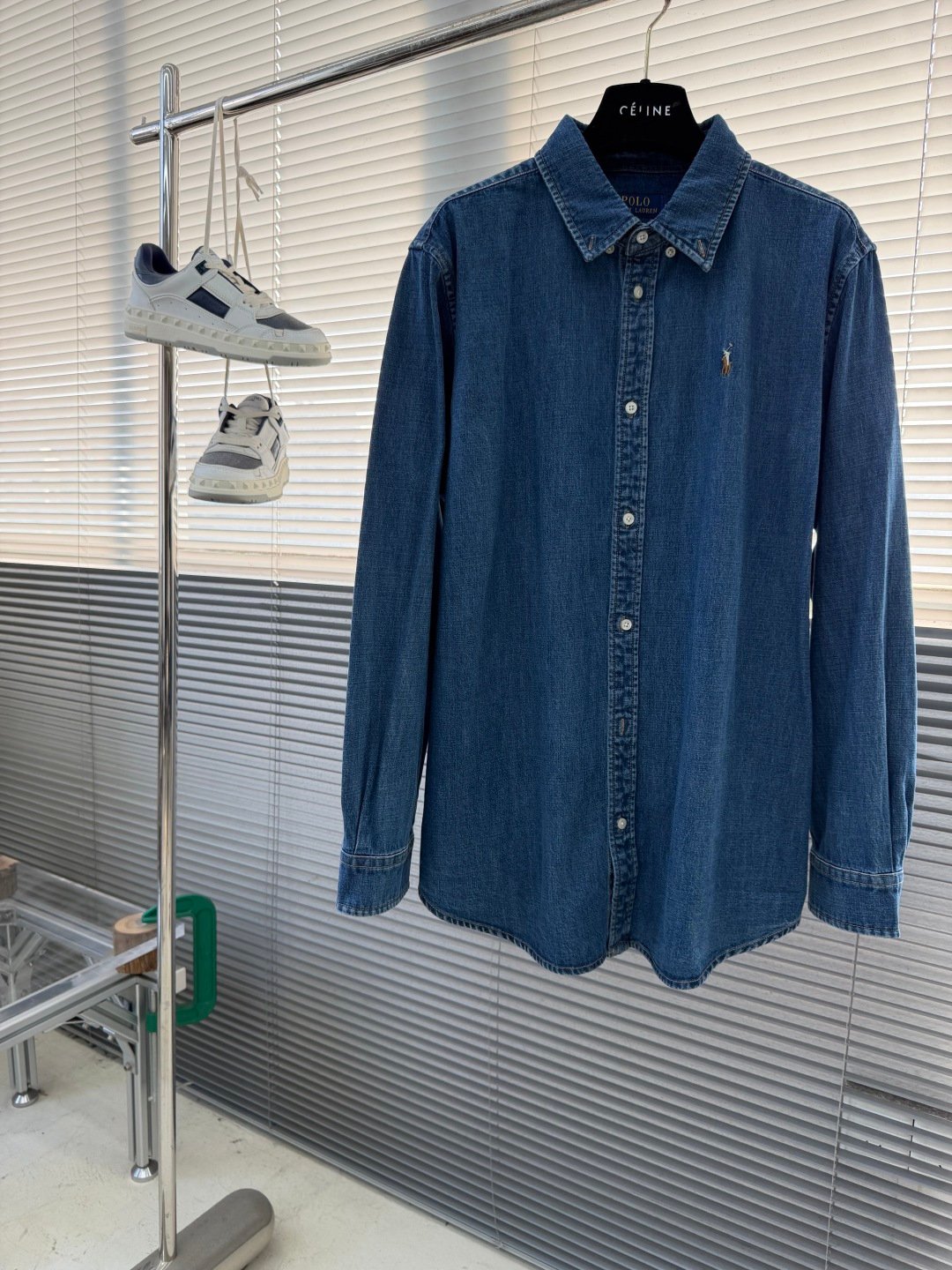 [POLO RALPH LAUREN] 폴로 랄프 로렌 컬러 포니 자수 데님 셔츠
