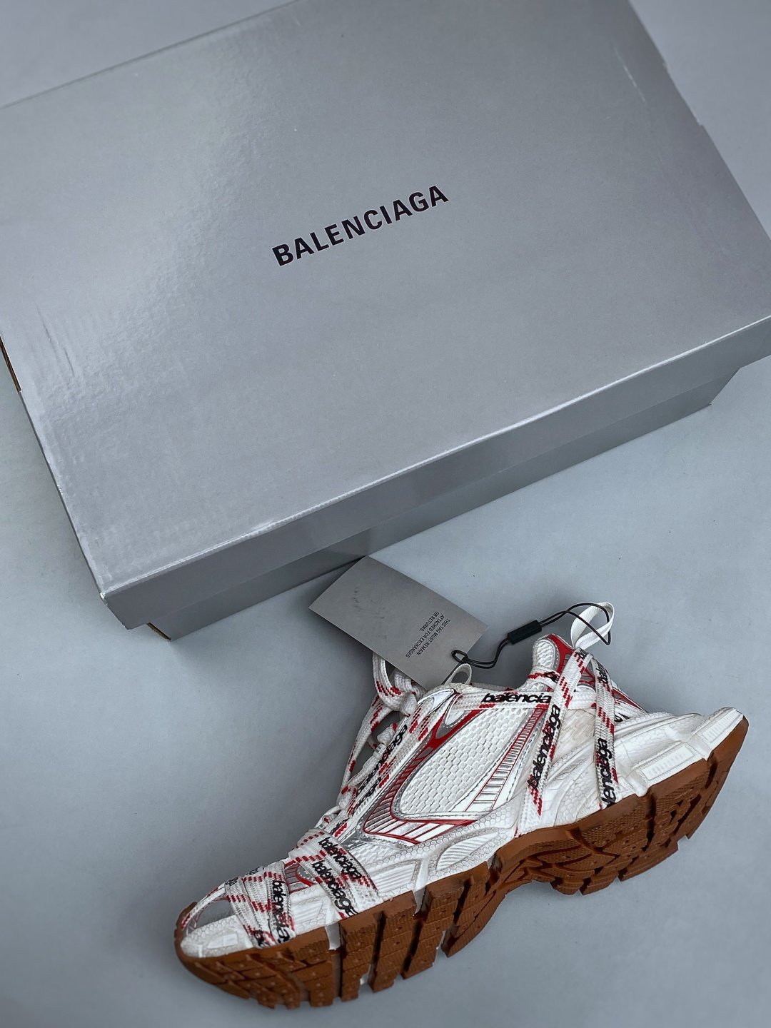 [BALENCIAGA] 발렌시아가 3XL 파리 X 제너레이션 메쉬 로우탑 스니커즈