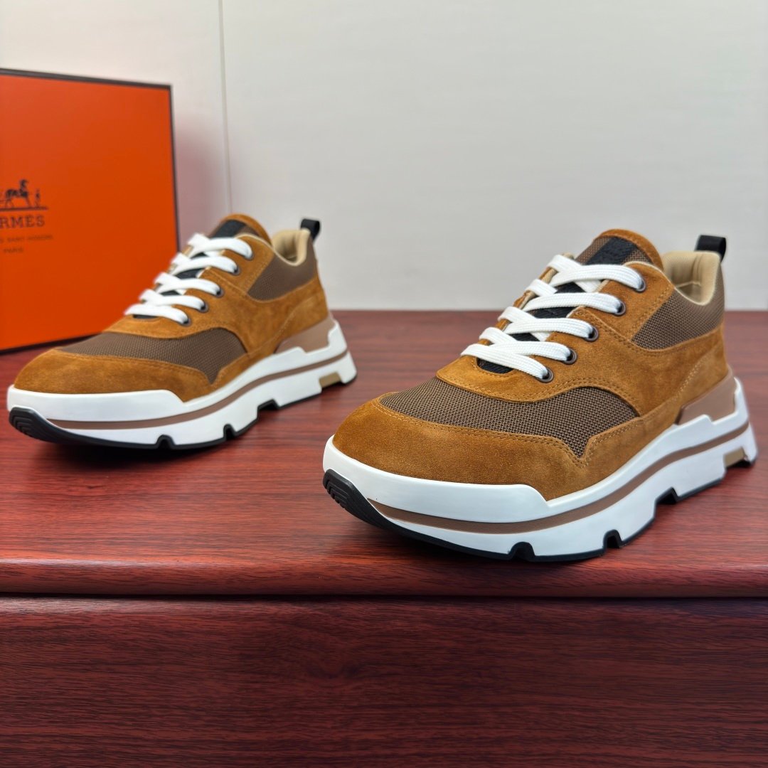 [HERMÈS] 에르메스 니드 스웨이드 남성 스니커즈