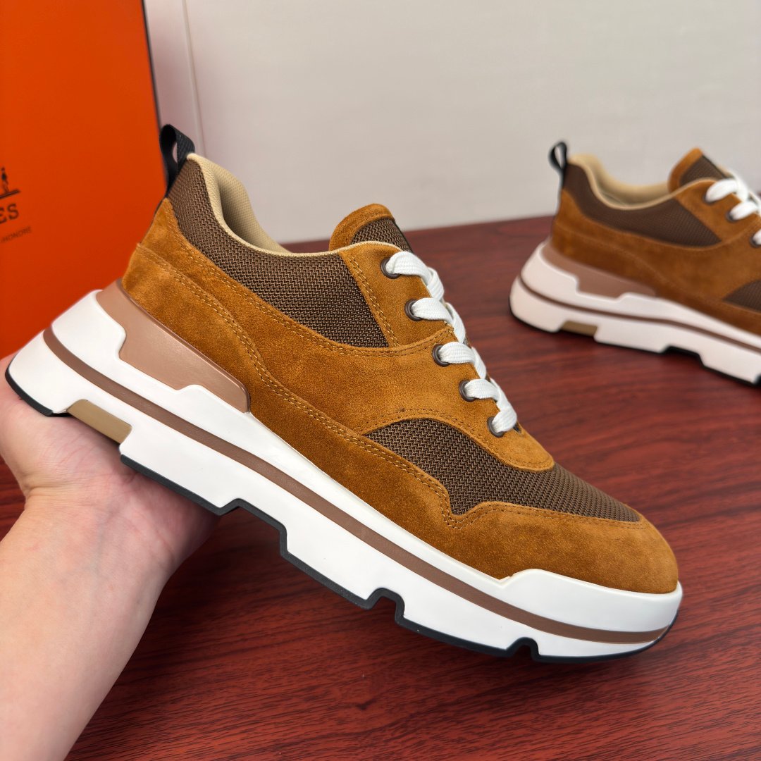 [HERMÈS] 에르메스 니드 스웨이드 남성 스니커즈