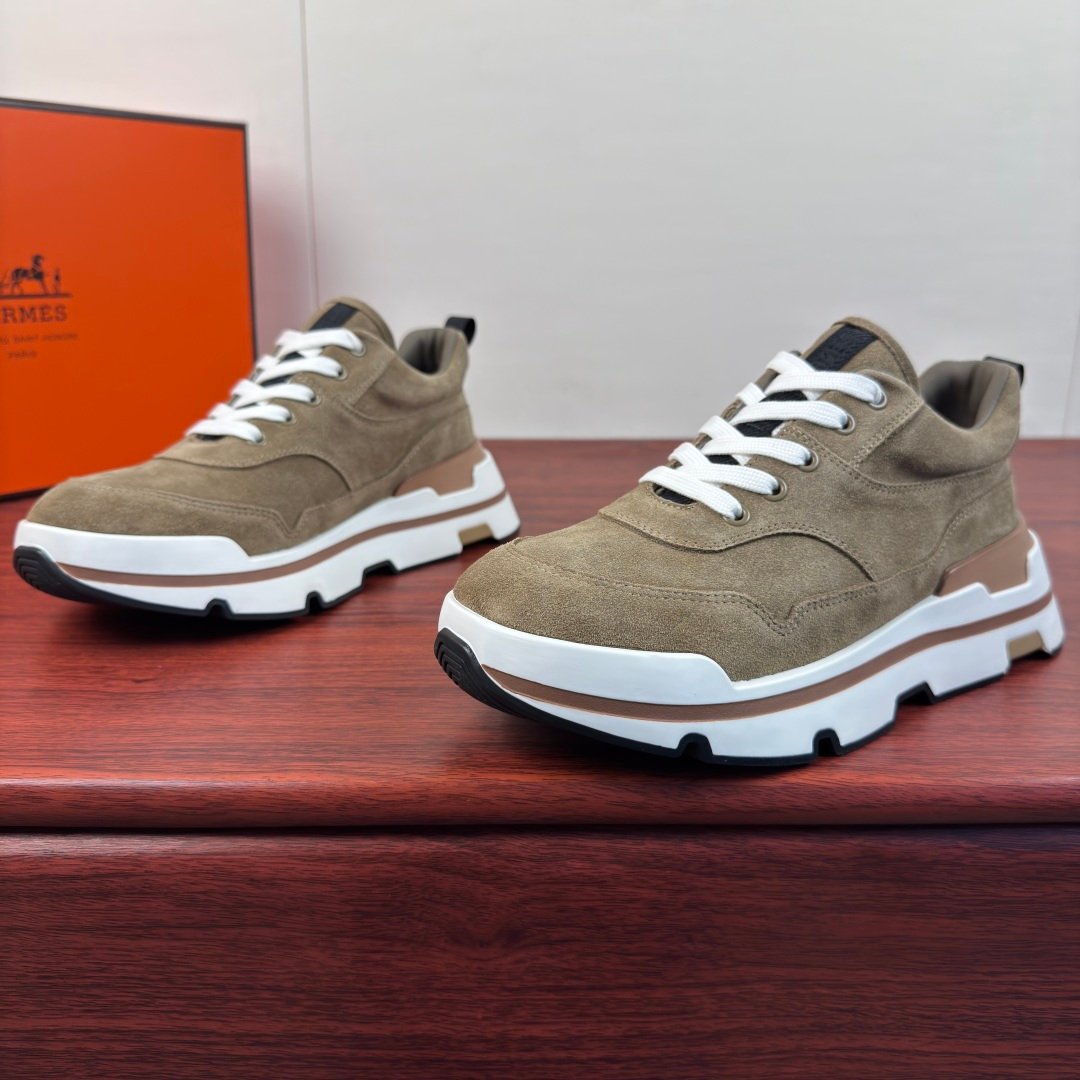 [HERMÈS] 에르메스 니드 스웨이드 남성 스니커즈