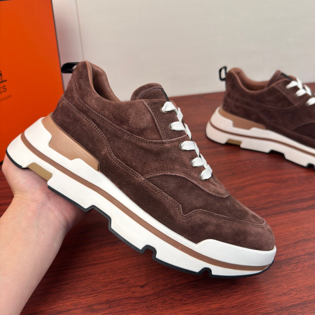 [HERMÈS] 에르메스 니드 스웨이드 남성 스니커즈