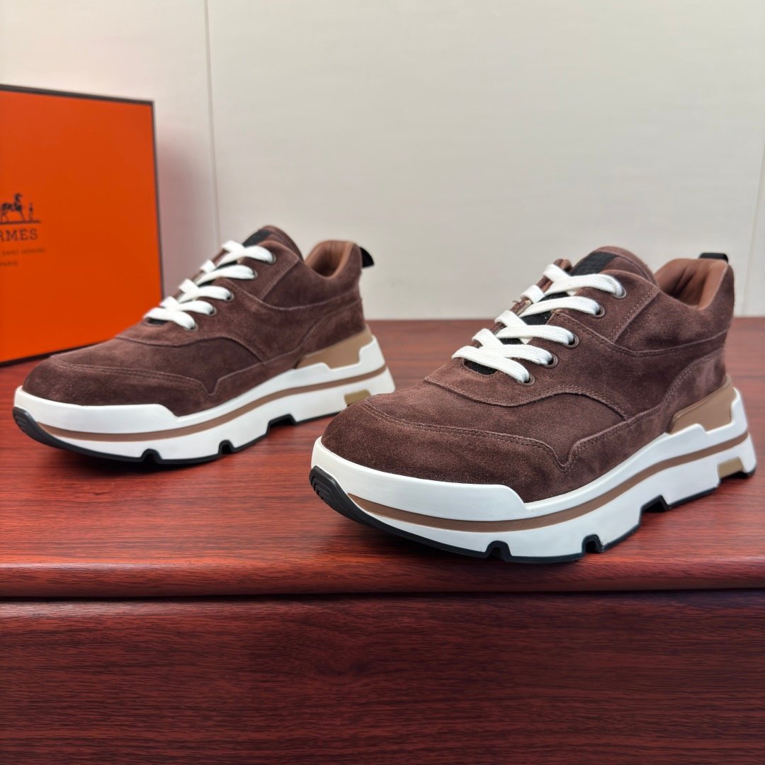 [HERMÈS] 에르메스 니드 스웨이드 남성 스니커즈