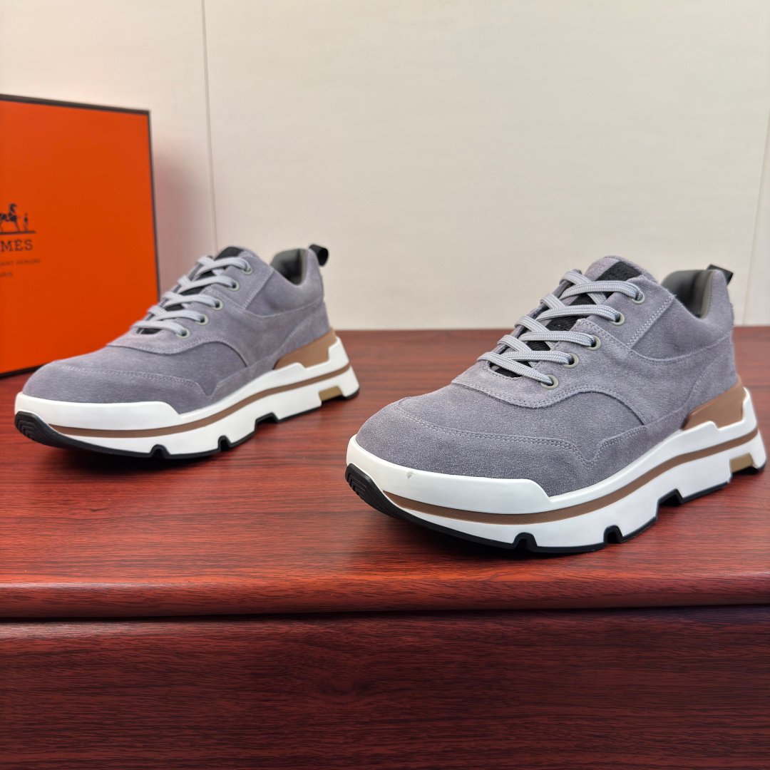 [HERMÈS] 에르메스 니드 스웨이드 남성 스니커즈