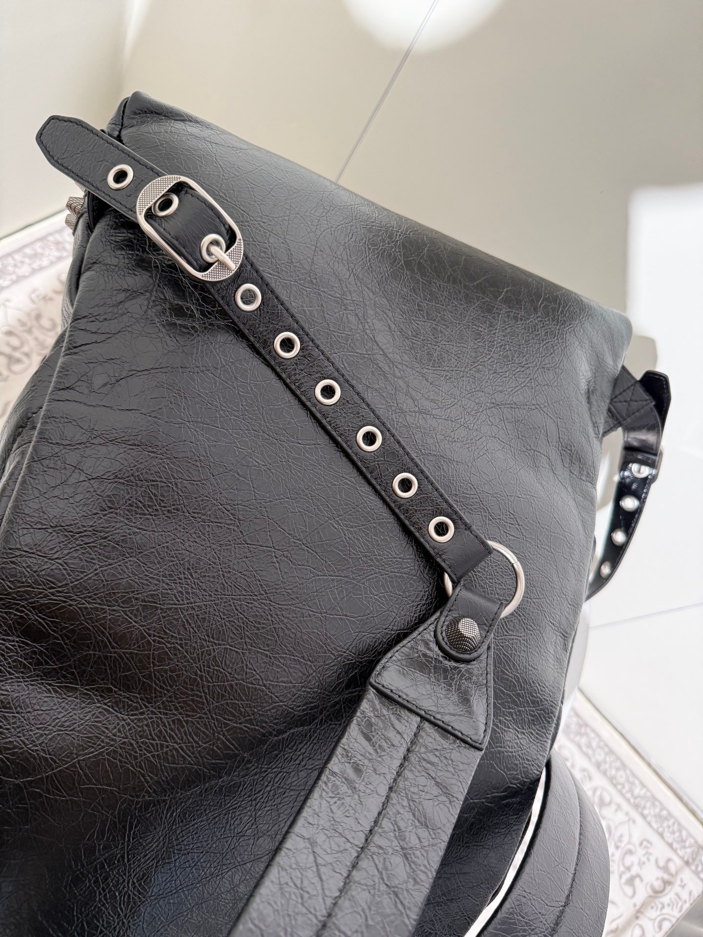 [BALENCIAGA] 발렌시아가 르 카골 DIY 메탈 레더 백팩