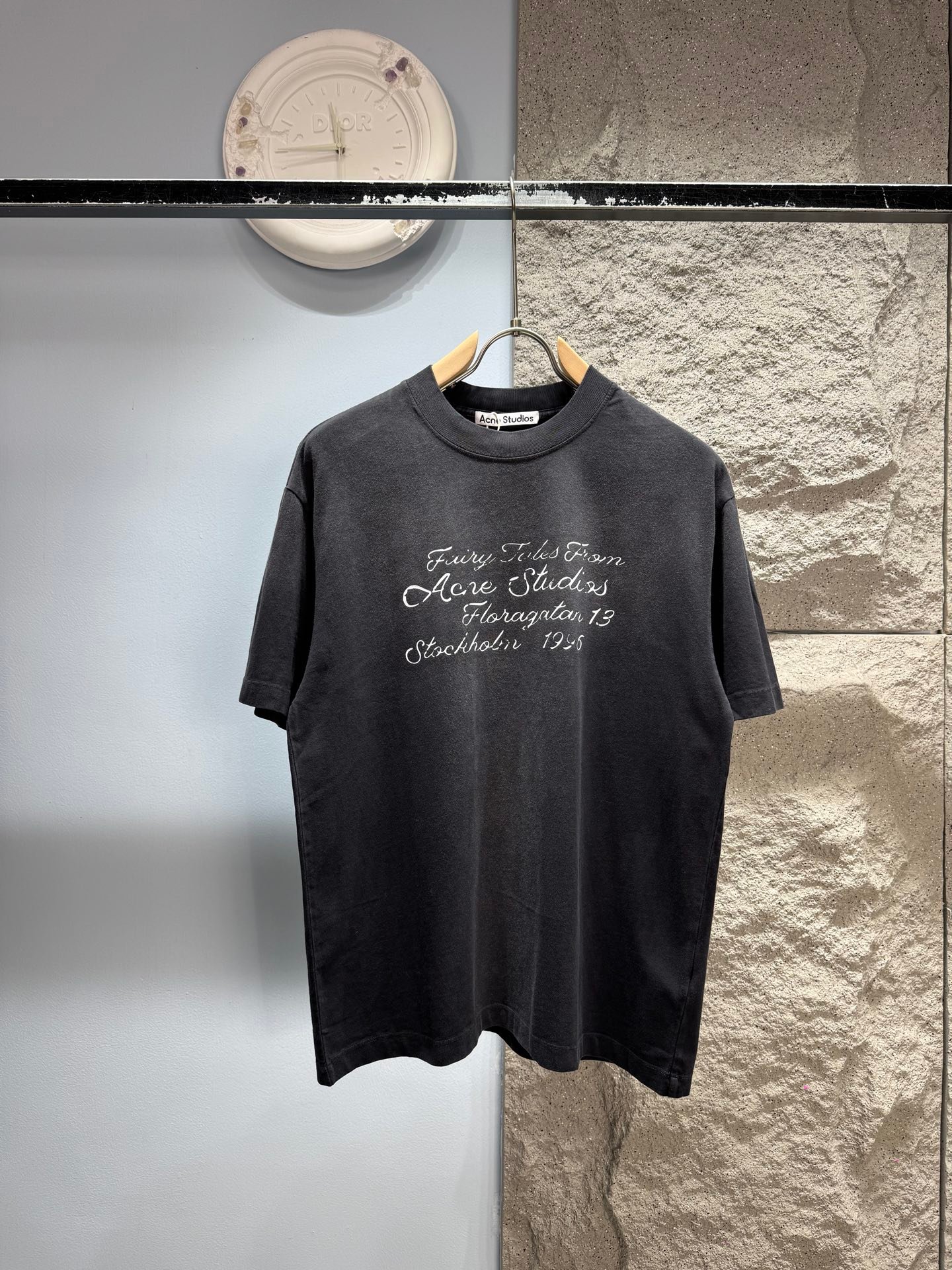 [ACNE STUDIOS] 아크네 스튜디오 스토리 로고 반팔 티셔츠