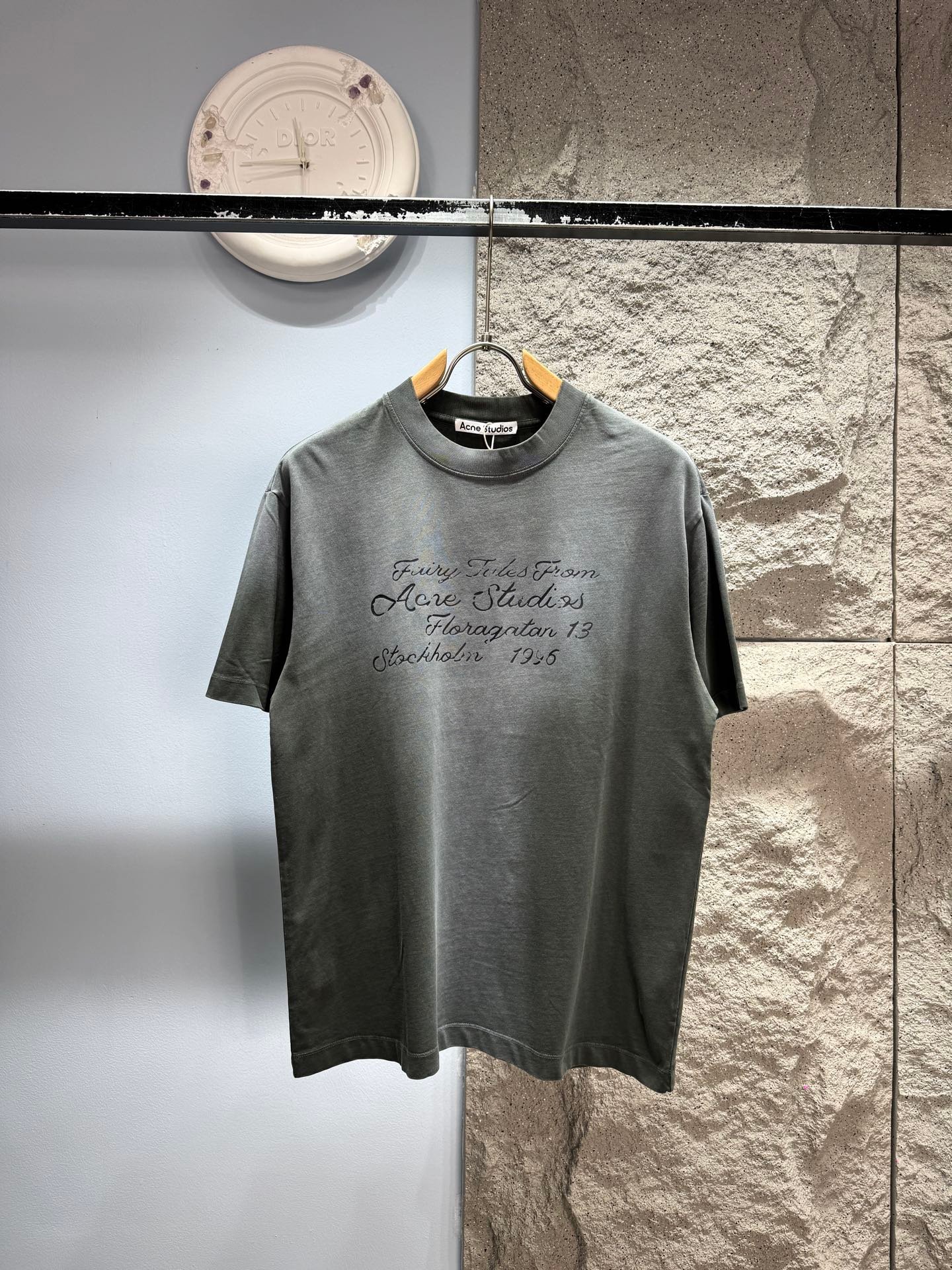 [ACNE STUDIOS] 아크네 스튜디오 스토리 로고 반팔 티셔츠