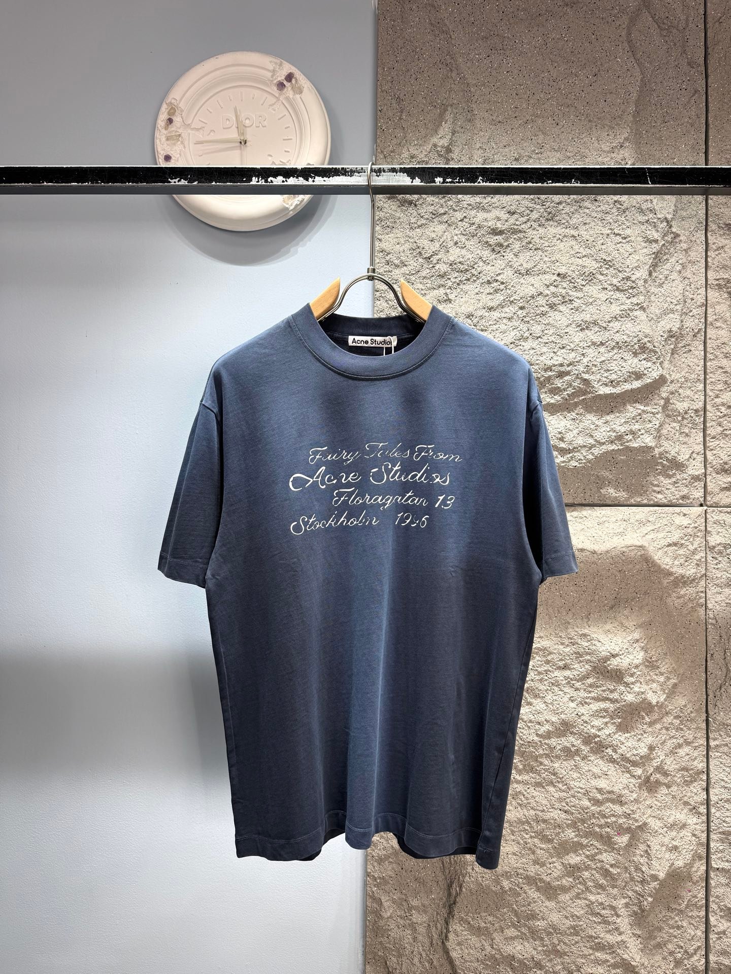 [ACNE STUDIOS] 아크네 스튜디오 스토리 로고 반팔 티셔츠