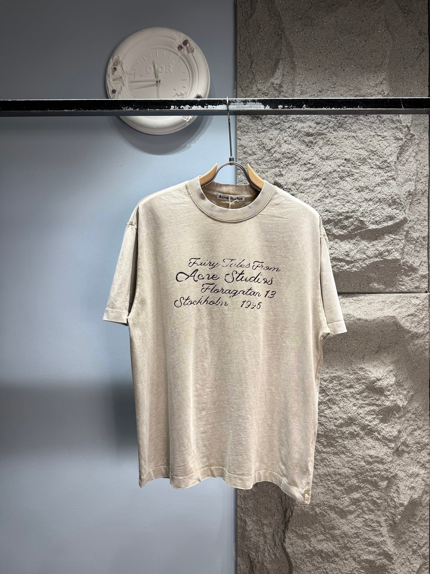 [ACNE STUDIOS] 아크네 스튜디오 스토리 로고 반팔 티셔츠
