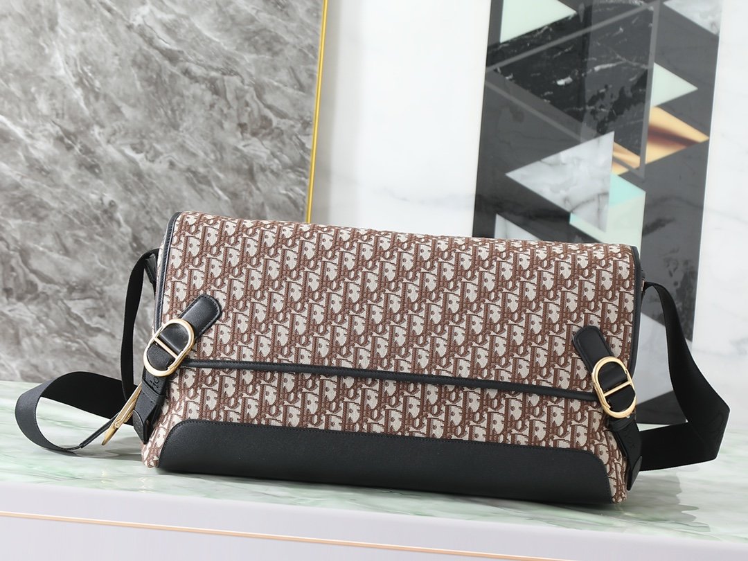 [DIOR] 디올 제트 라지 오블리크 자카드 메신저 백