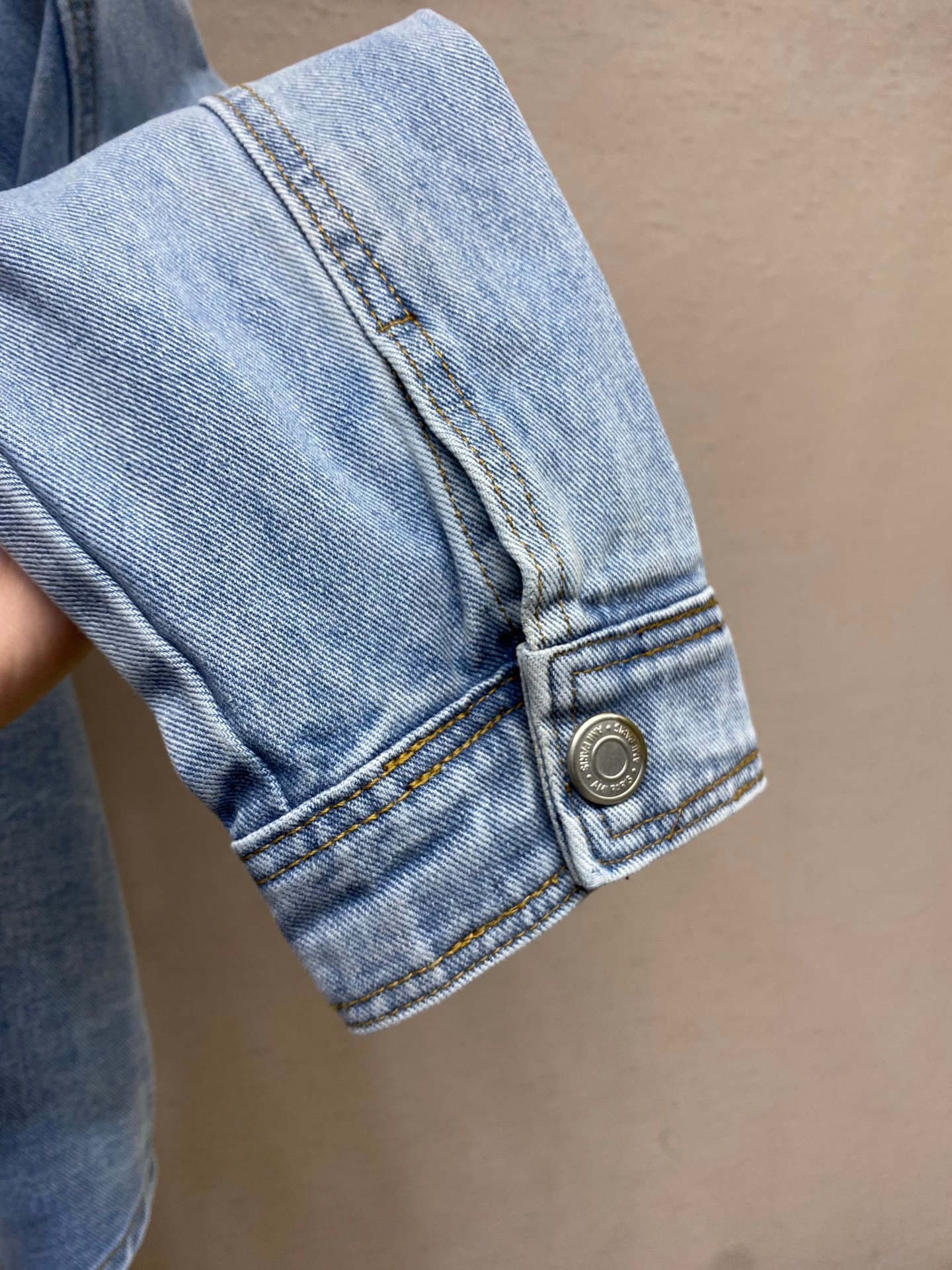 [AMI PARIS] 아미 파리 하트 로고 데님 셔츠