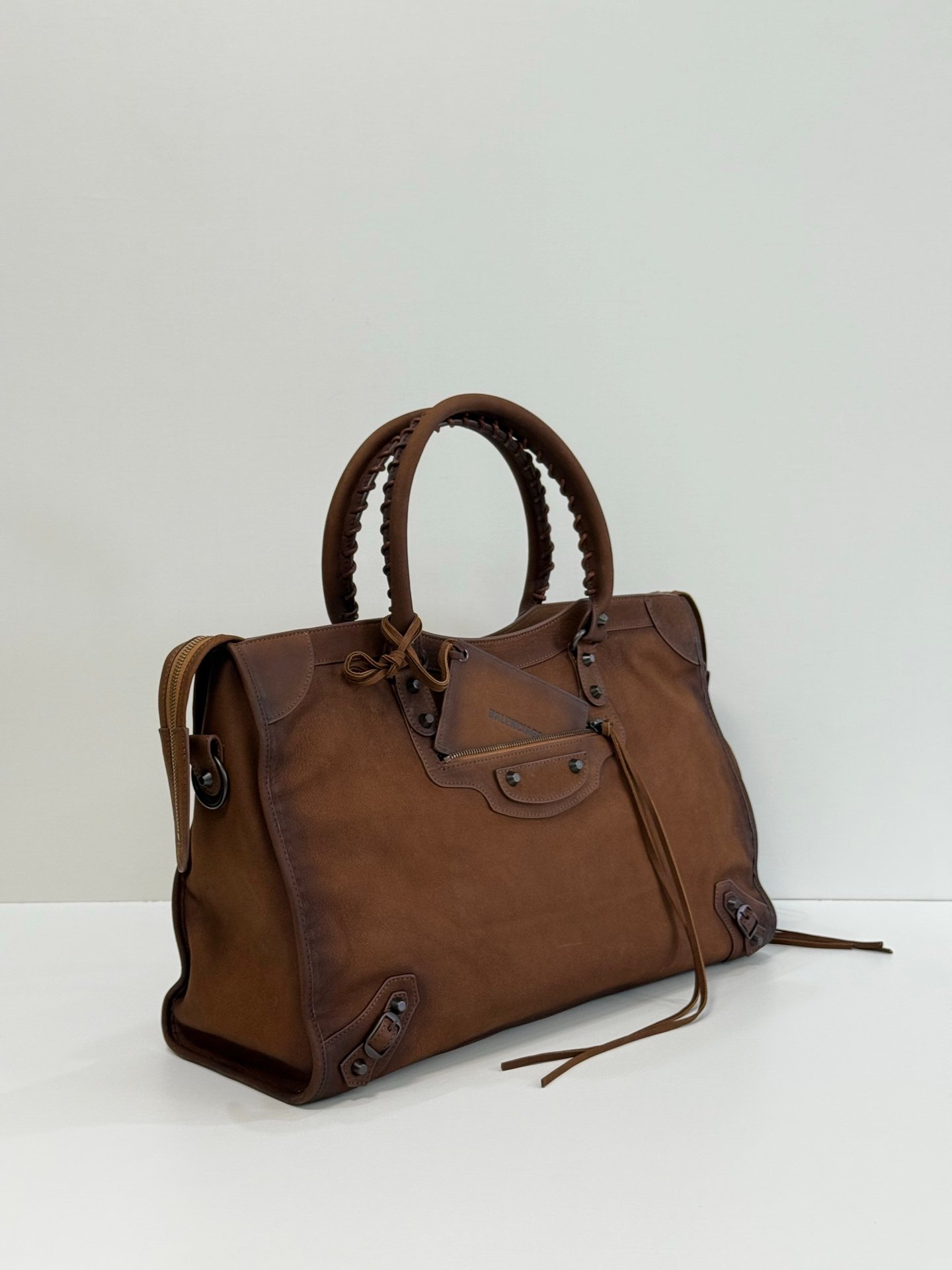 [BALENCIAGA] 발렌시아가 르 시티 라지 빈티지 레더백
