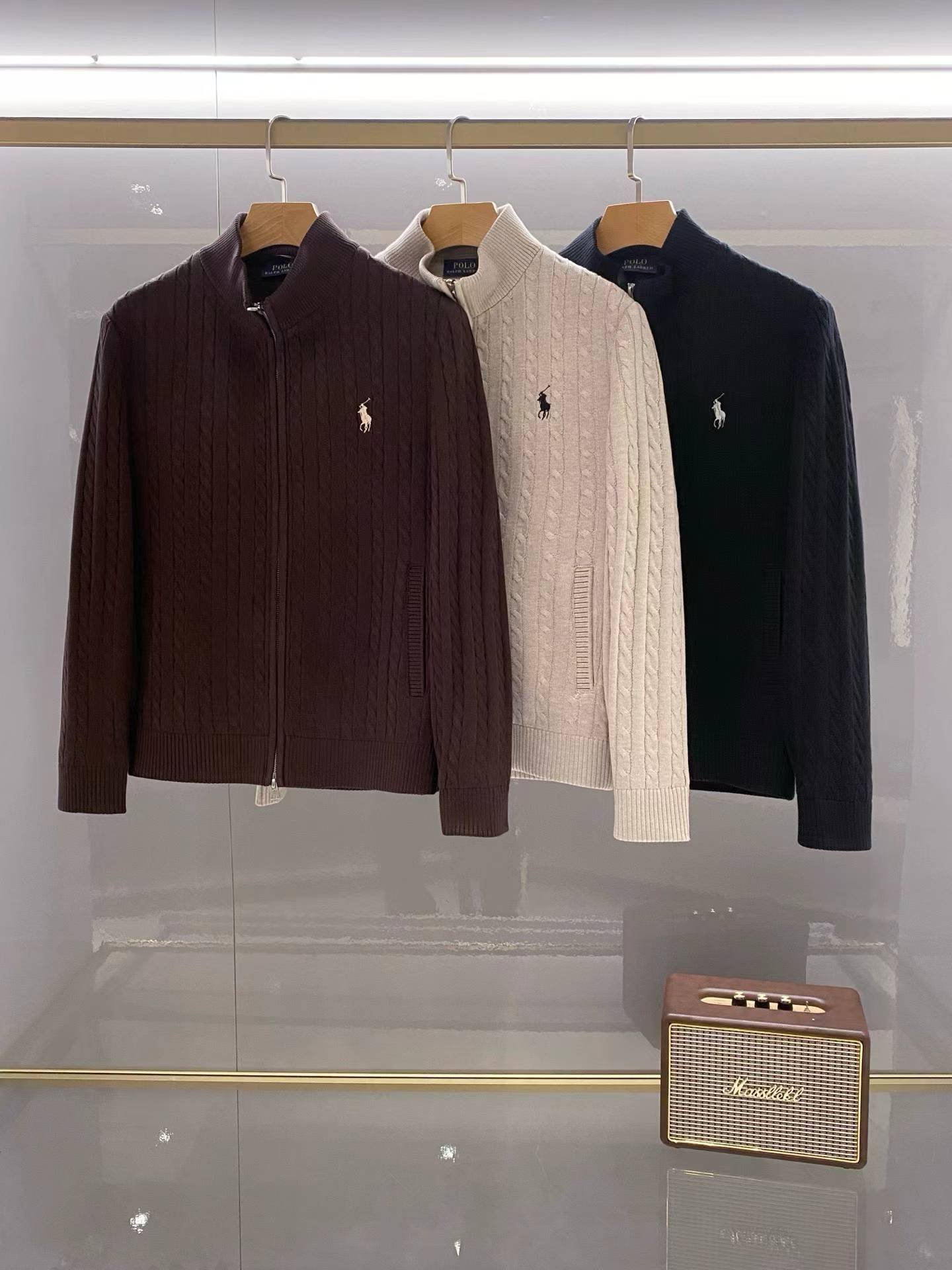 [POLO RALPH LAUREN] 폴로 랄프로렌 케이블 니트 집업 가디건