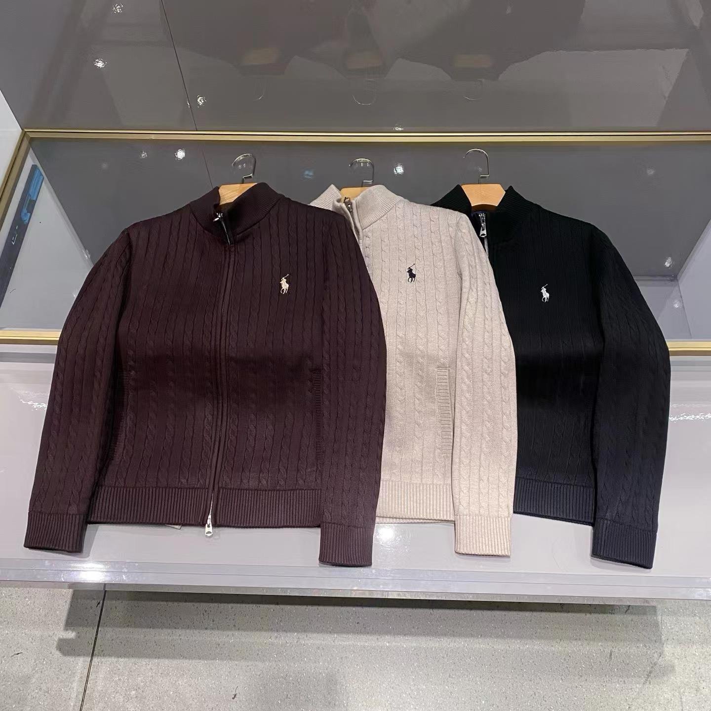 [POLO RALPH LAUREN] 폴로 랄프로렌 케이블 니트 집업 가디건