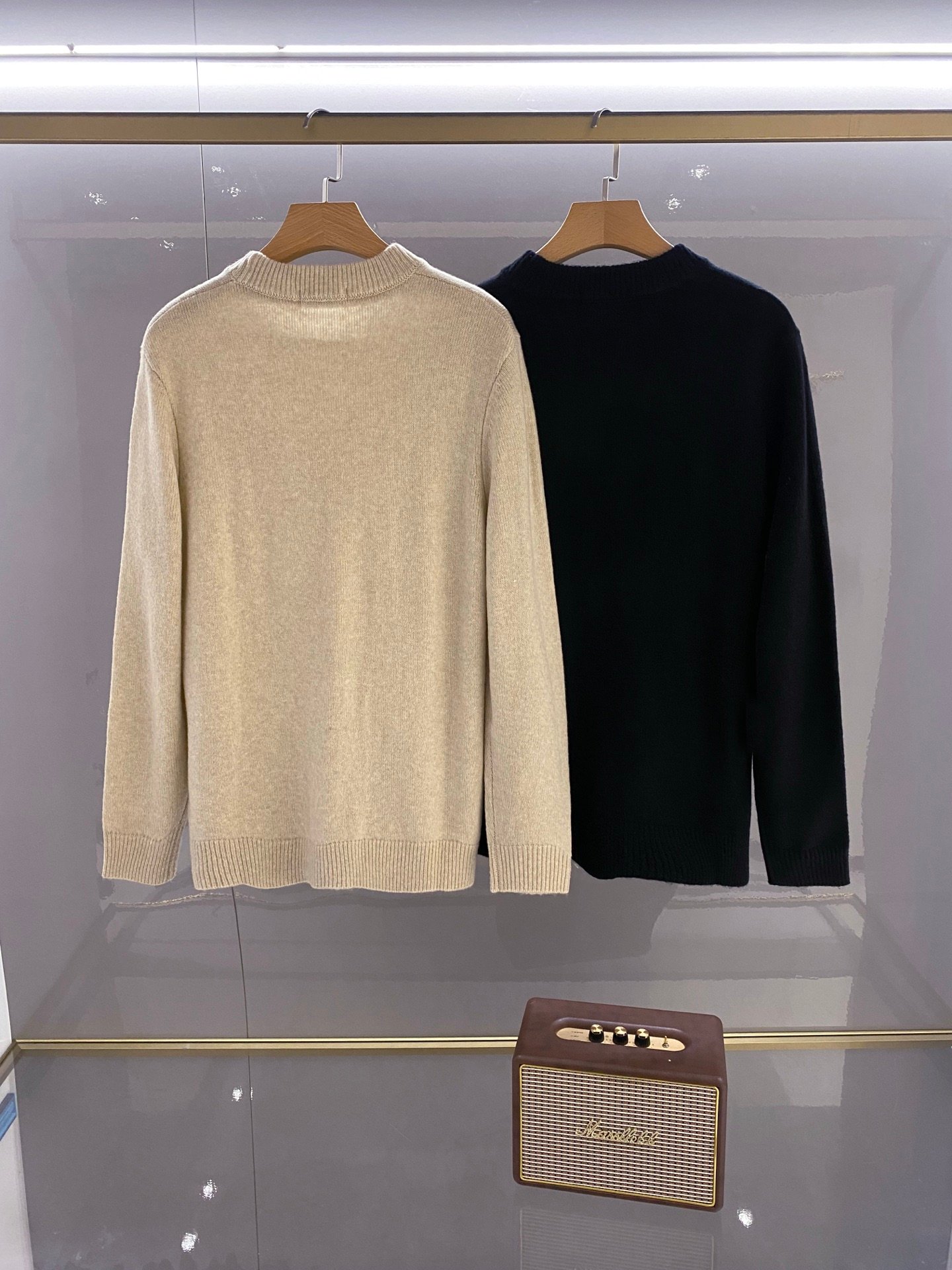 [BRUNELLO CUCINELLI] 브루넬로 쿠치넬리 로고 자수 울 캐시미어 크루넥 니트
