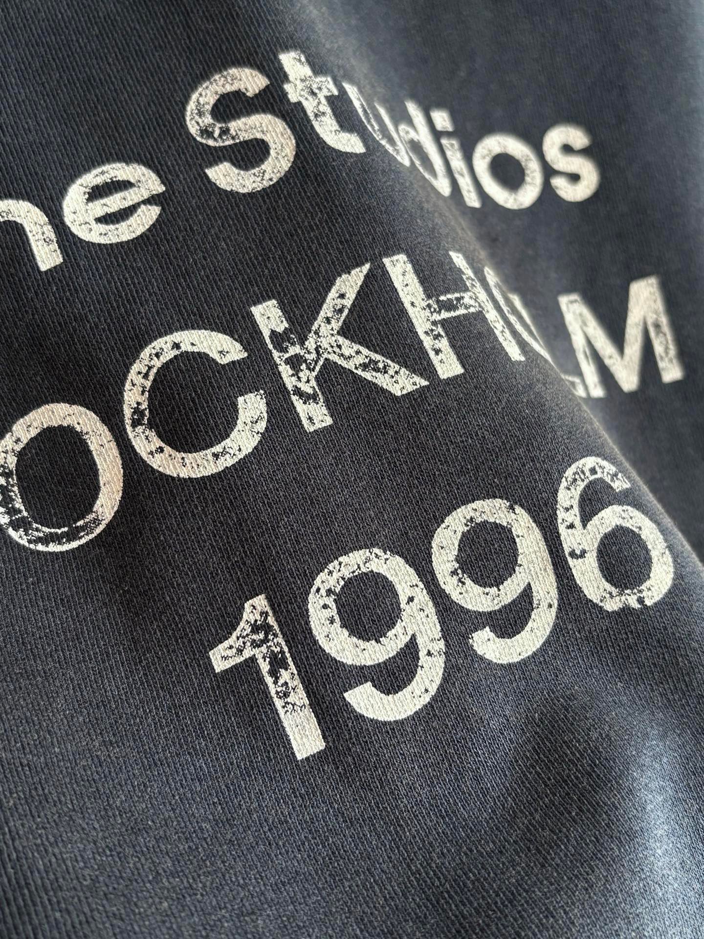 [ACNE STUDIOS] 아크네 스튜디오 1996 로고 워시드 후드 스웨트셔츠