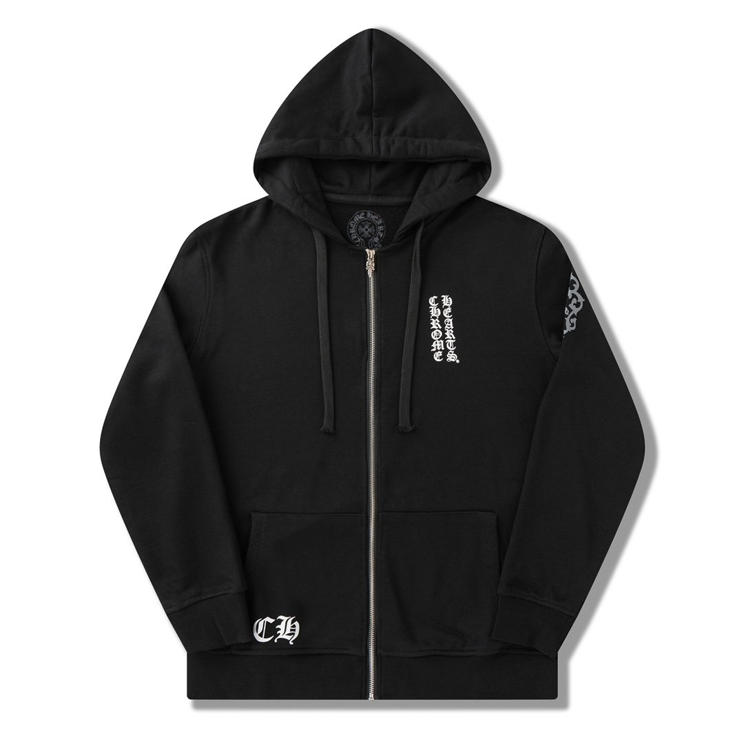 [CHROME HEARTS] 크롬하츠 산스크리트 크로스 후드 집업