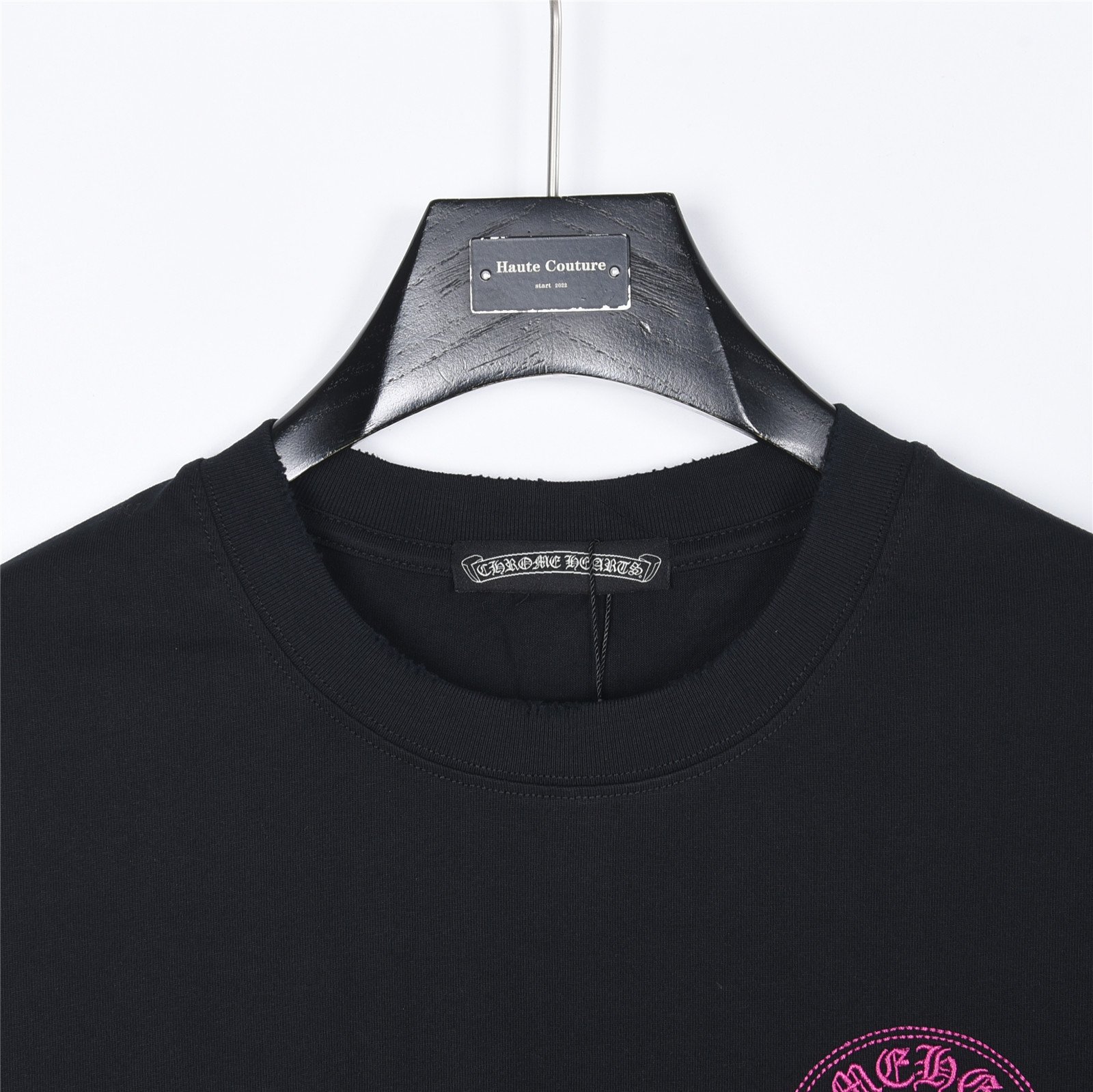 [CHROME HEARTS] 크롬하츠 호스슈 크로스 패치 자수 반팔 티셔츠