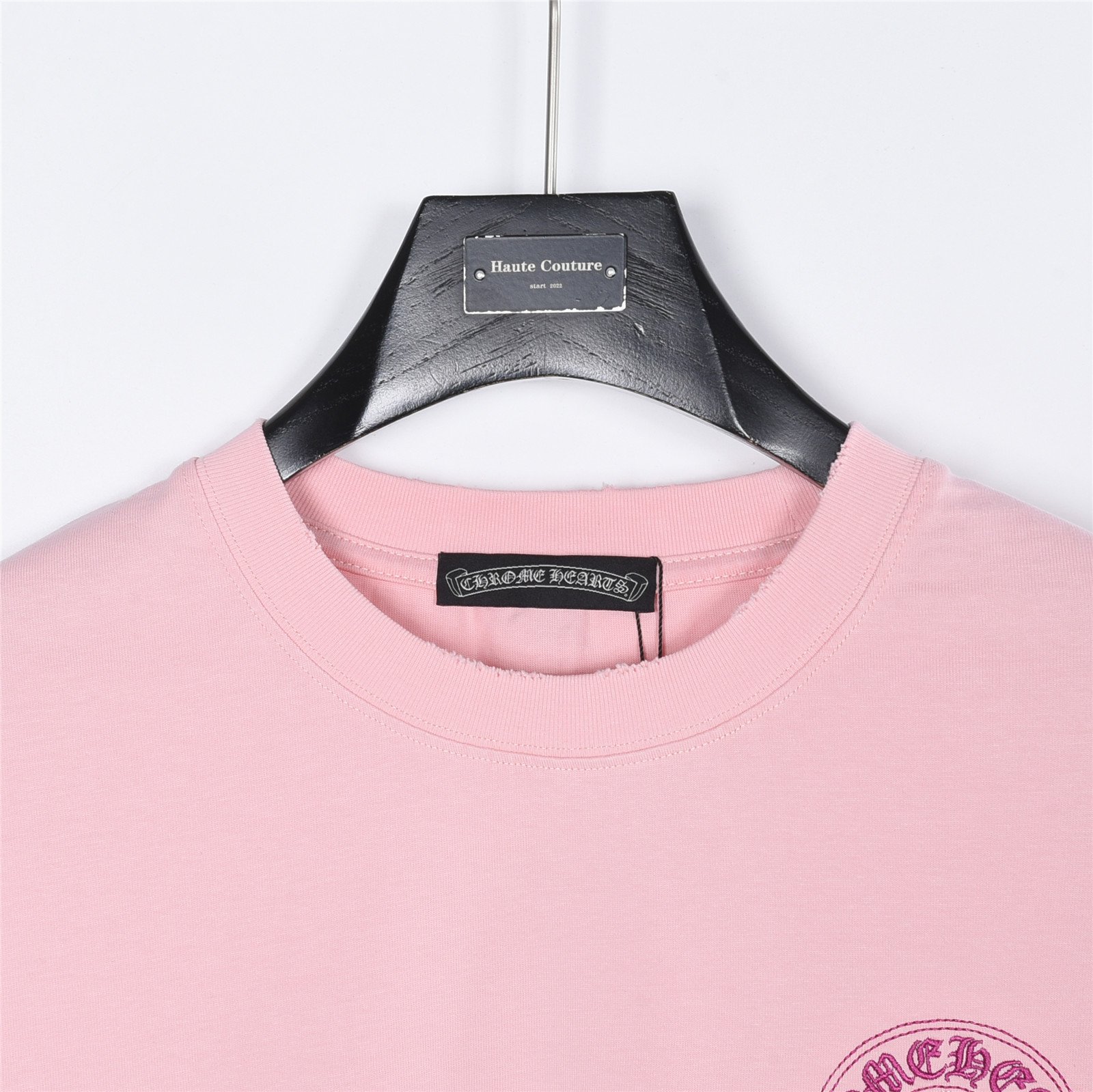 [CHROME HEARTS] 크롬하츠 호스슈 크로스 패치 자수 반팔 티셔츠