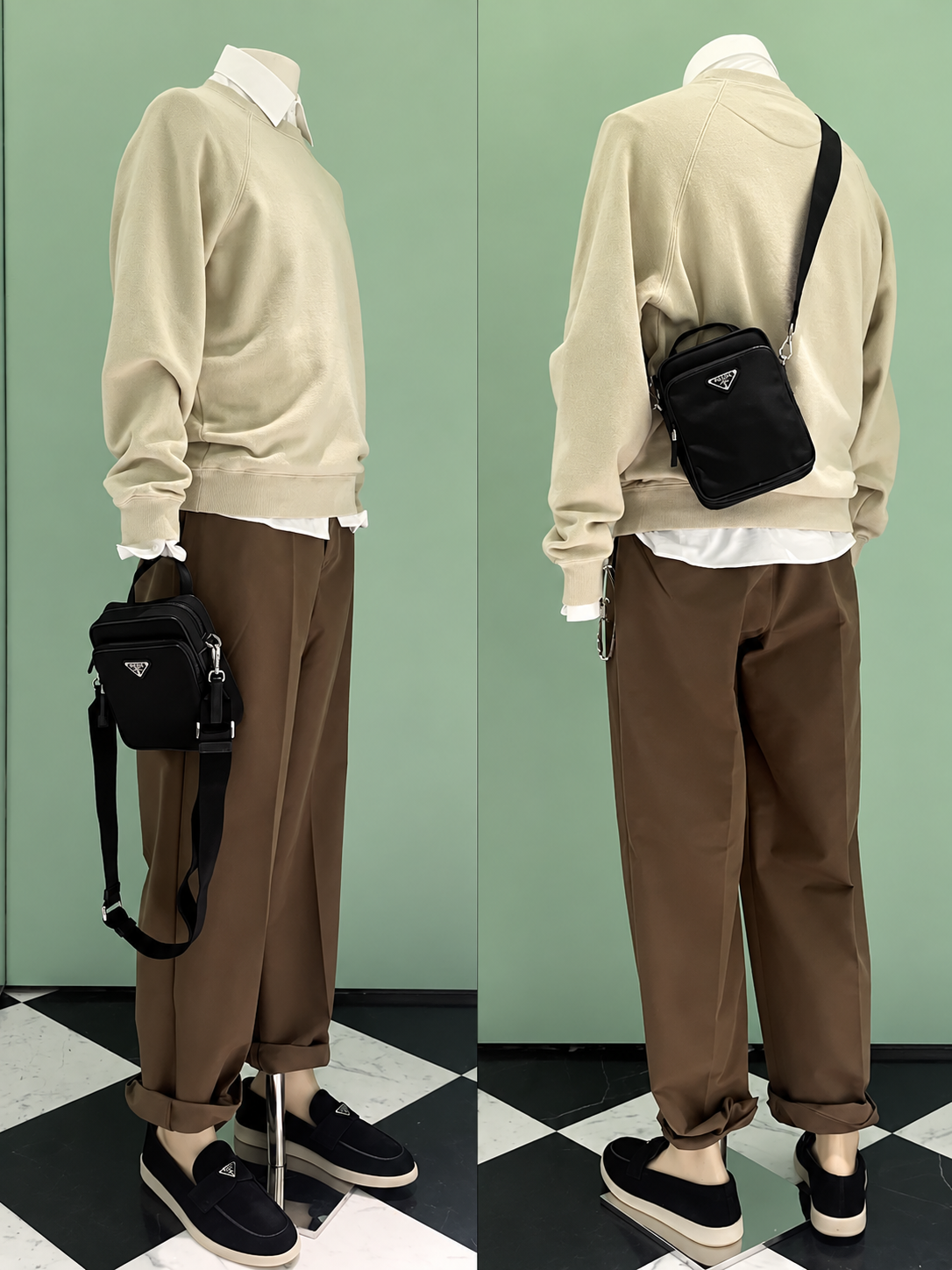 [PRADA] 프라다 리나일론 미니 크로스백