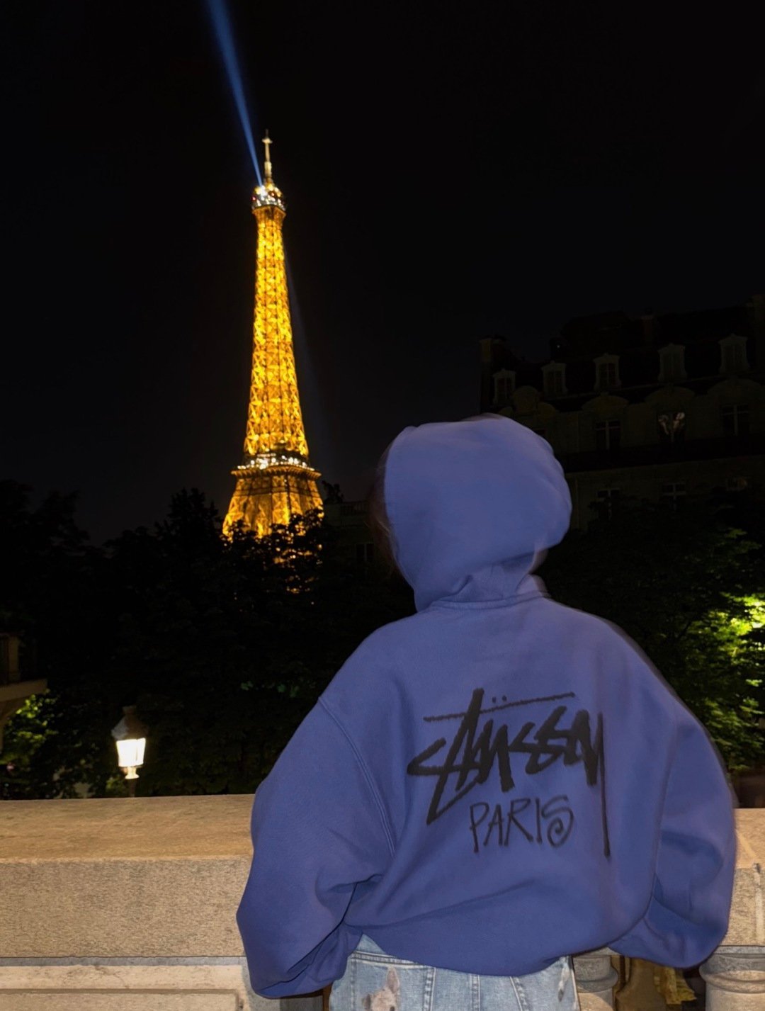 [STUSSY] 스투시 파리 미드나잇 블루 후드 집업