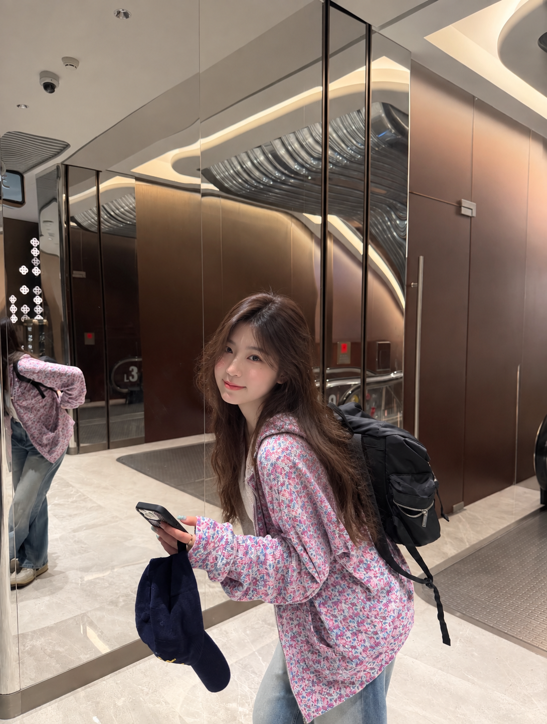 [STUSSY] 스투시 플라워 와플 후드 집업