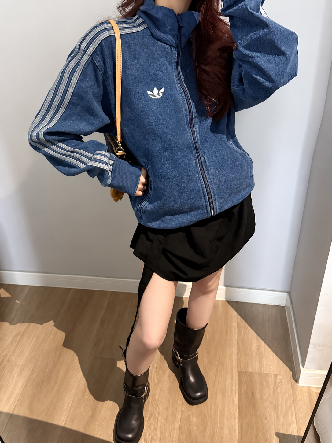 아디다스 오리지널스 파이어버드 데님 트랙 재킷