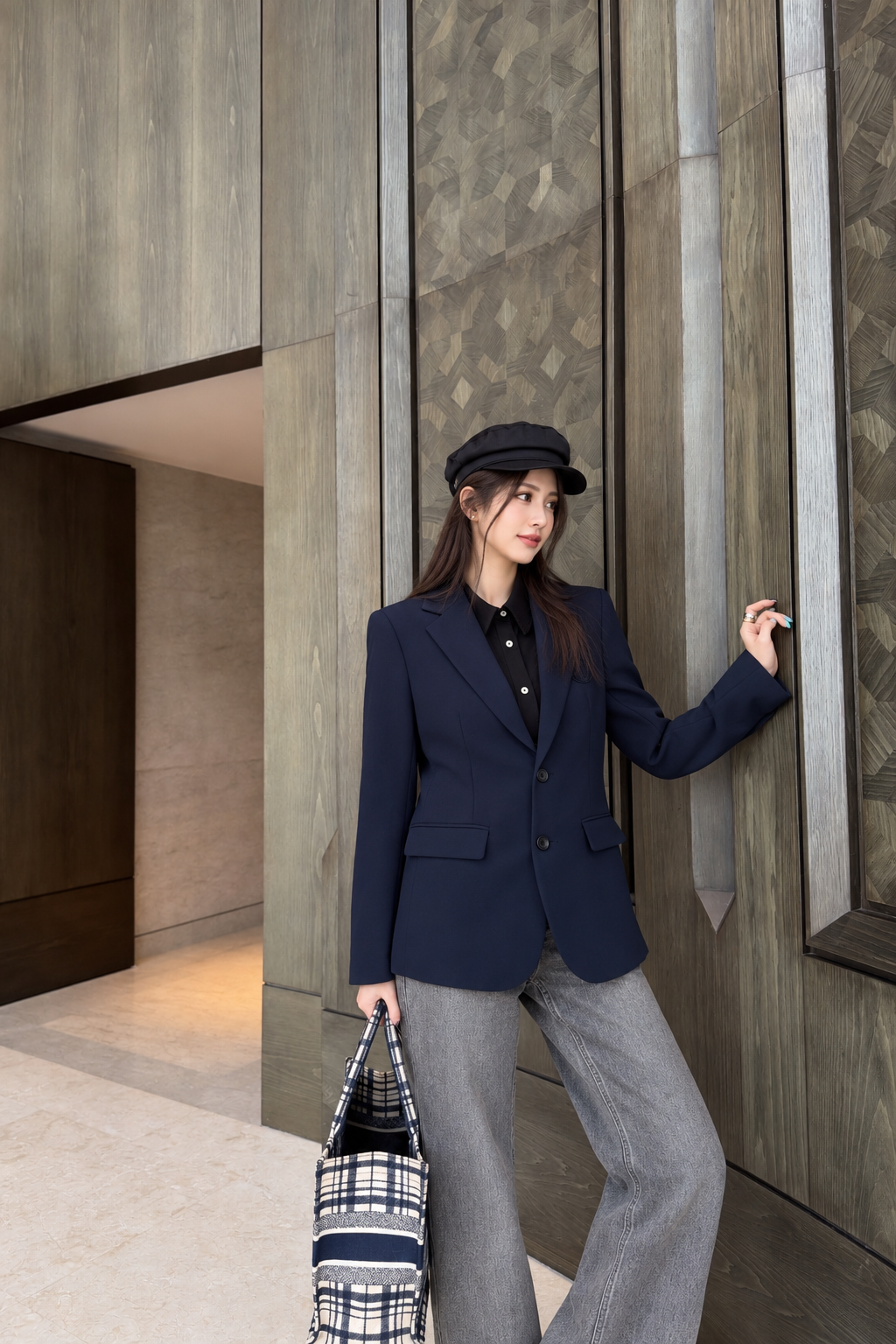[DIOR] 디올 로고 패치 싱글 블레이저