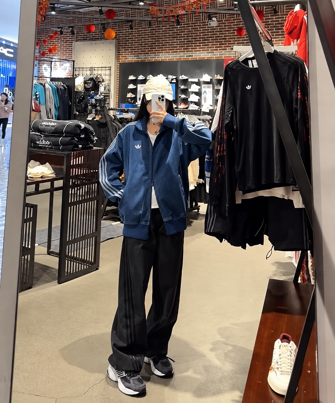 아디다스 오리지널스 파이어버드 데님 트랙 재킷