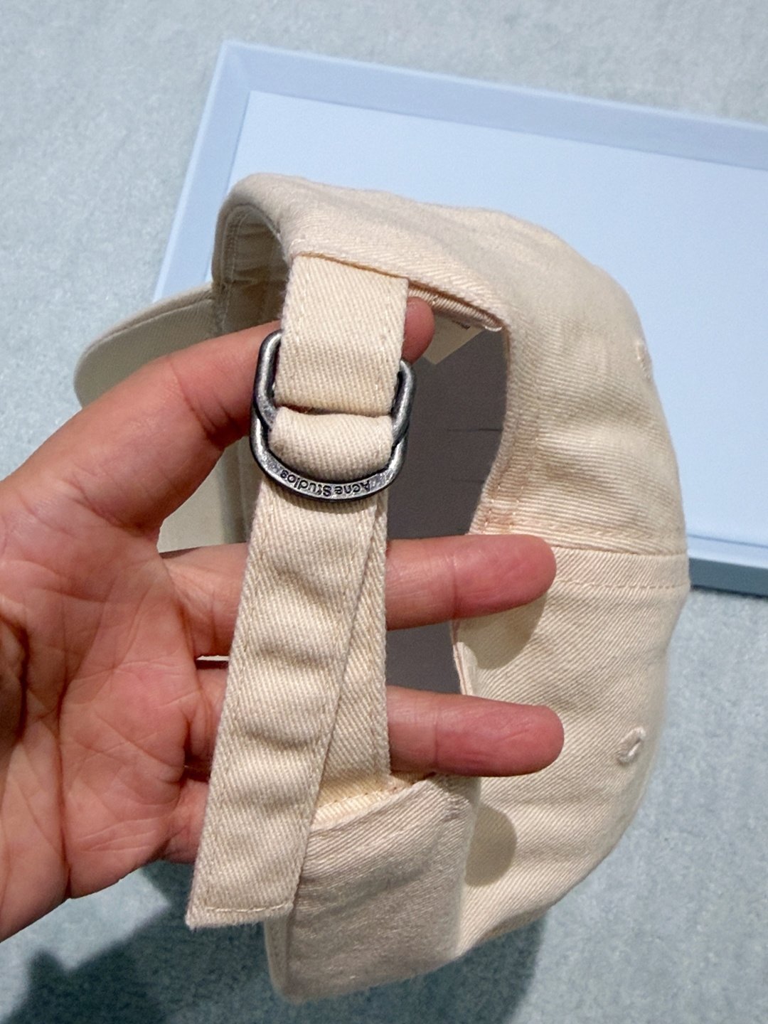 [ACNE STUDIOS] 아크네 스튜디오 워시드 로고 베이스볼 캡