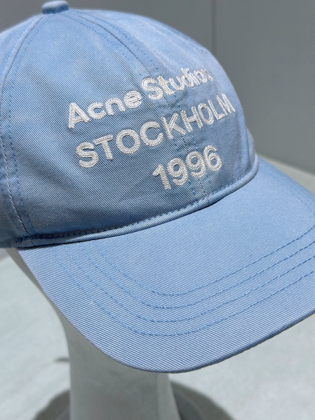 [ACNE STUDIOS] 아크네 스튜디오 워시드 로고 베이스볼 캡