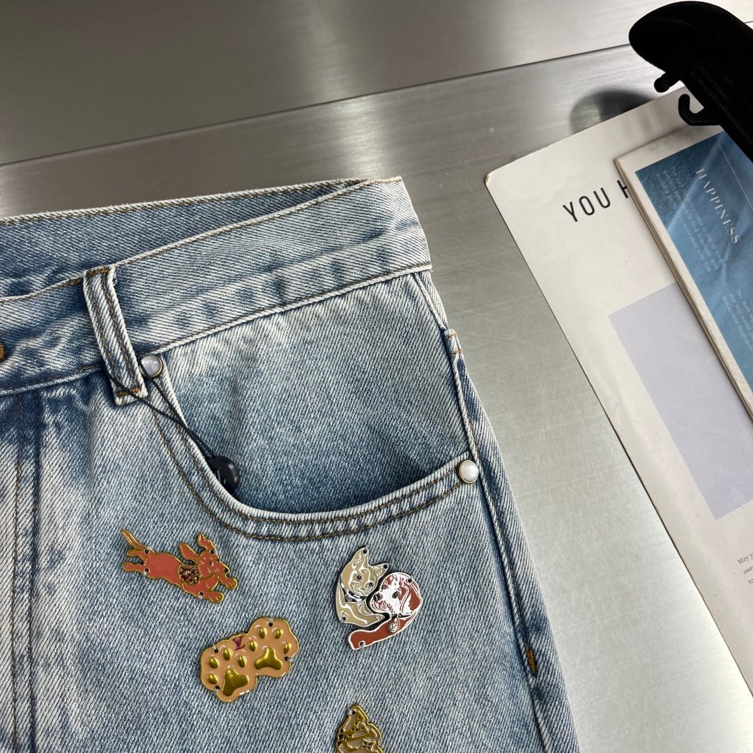 [LOUIS VUITTON] 루이비통 CVD 스케이트 데님 팬츠