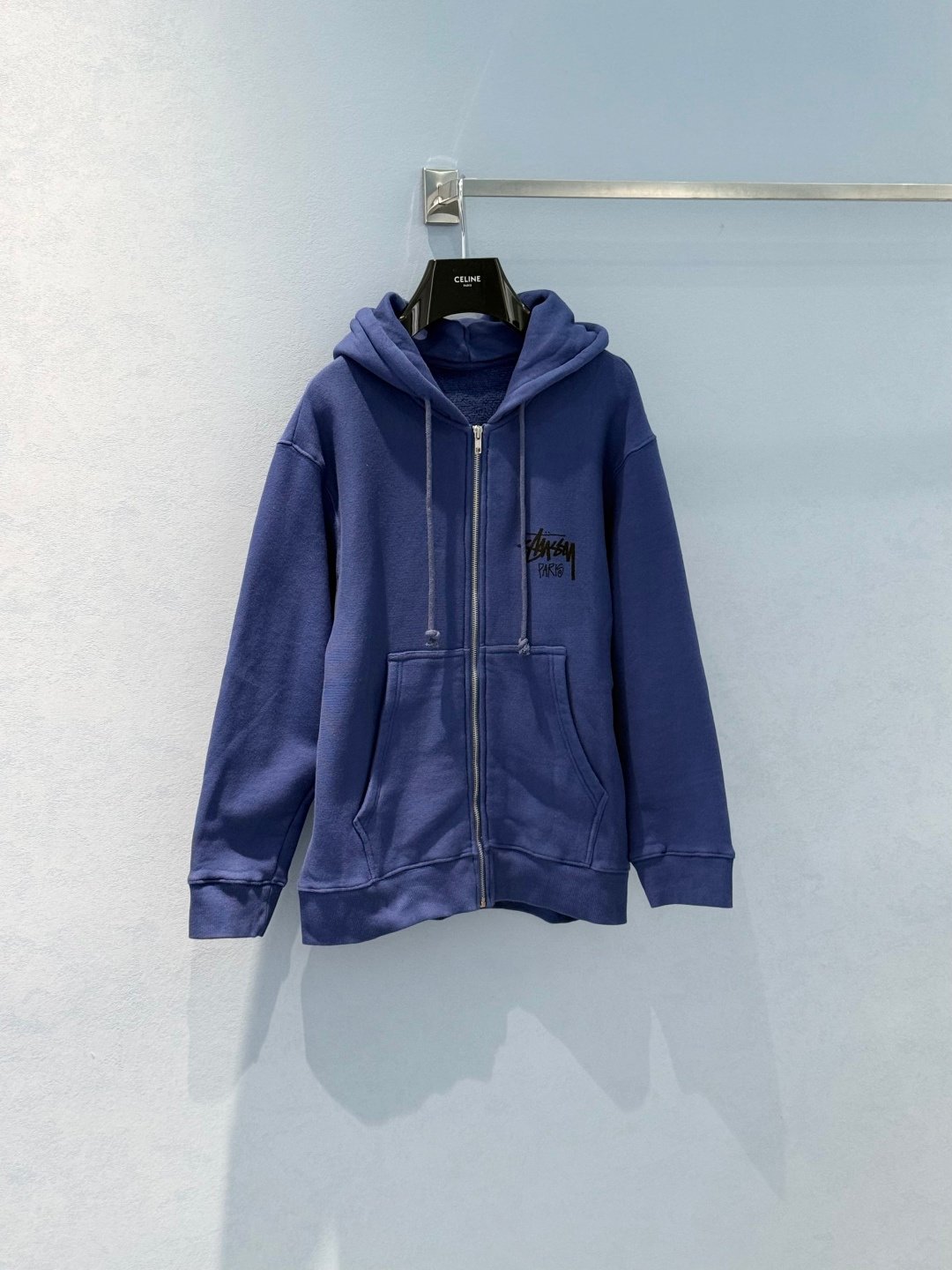 [STUSSY] 스투시 파리 미드나잇 블루 후드 집업