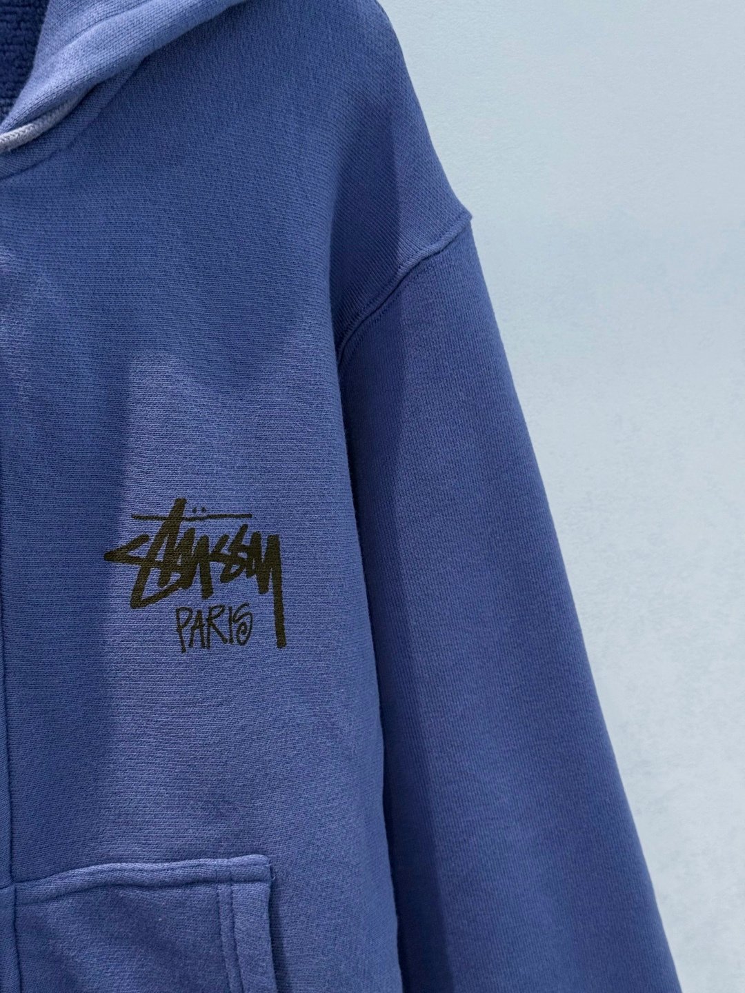 [STUSSY] 스투시 파리 미드나잇 블루 후드 집업