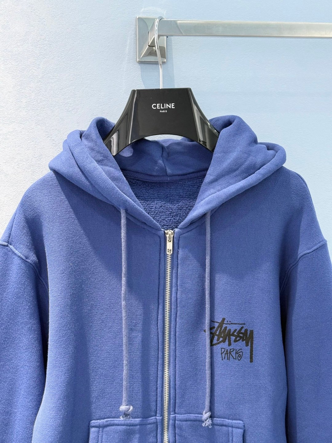 [STUSSY] 스투시 파리 미드나잇 블루 후드 집업