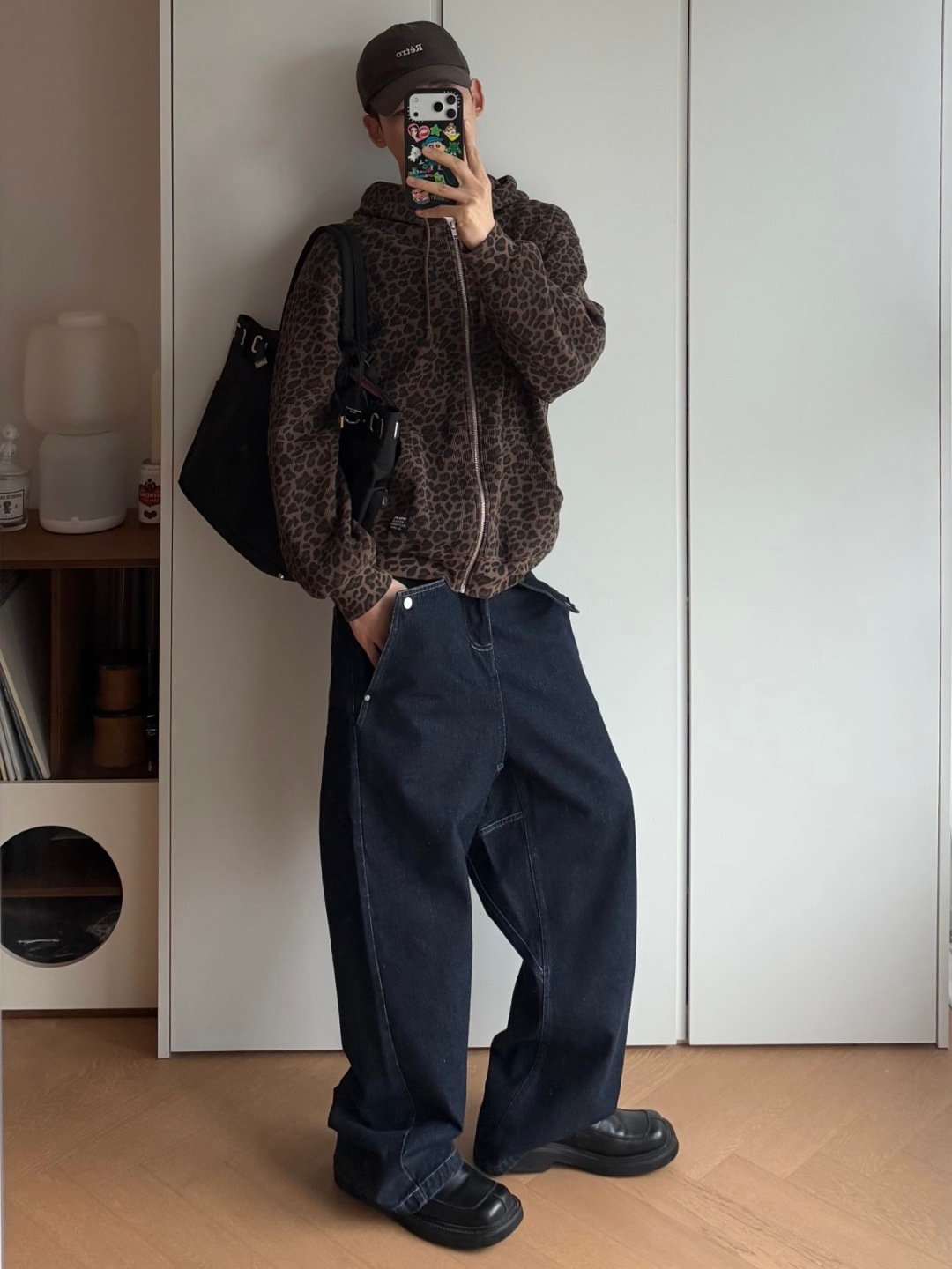 [SUPREME] 슈프림 레오파드 와플 후드 집업