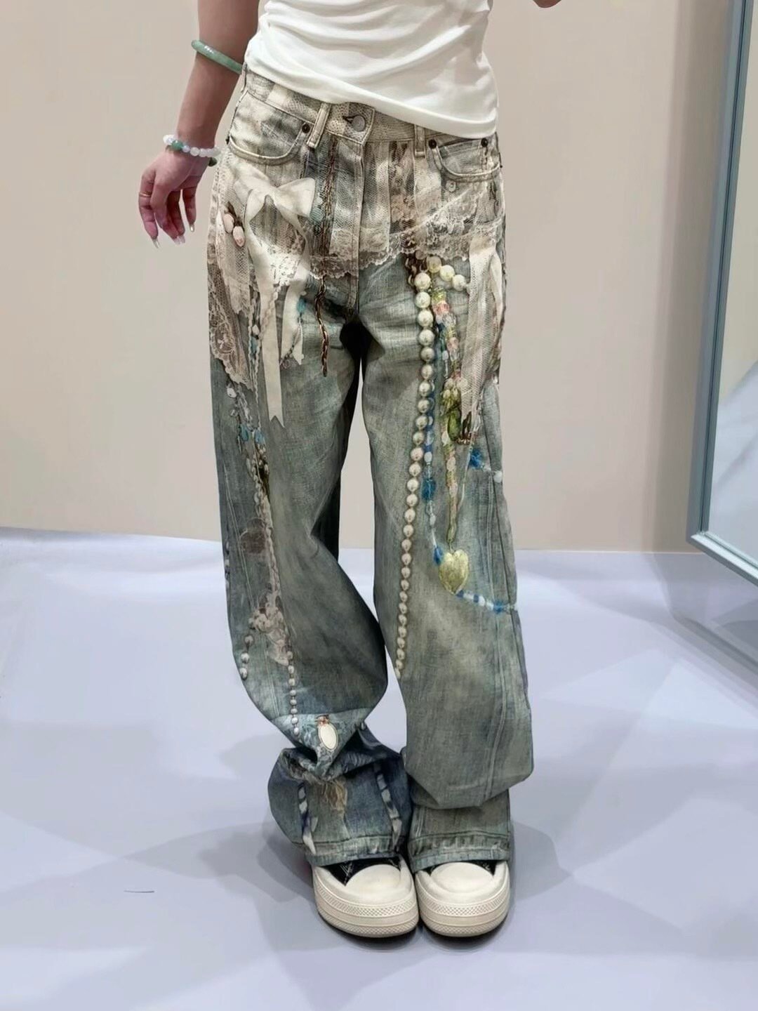 [ACNE STUDIOS] 아크네 스튜디오 빈티지 데코 데님 팬츠